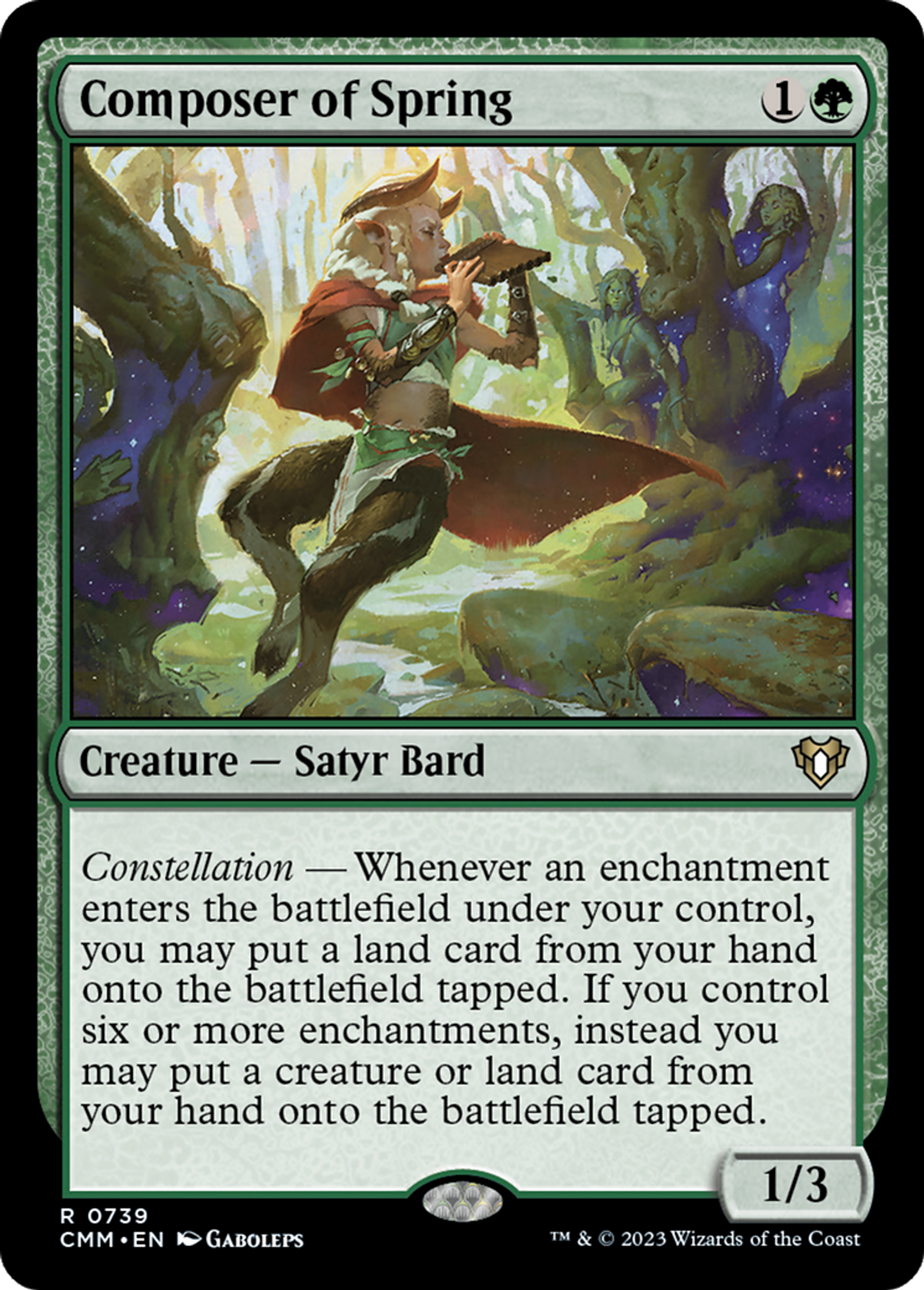 Composer of Spring — Commander Masters — Magic: The Gathering
