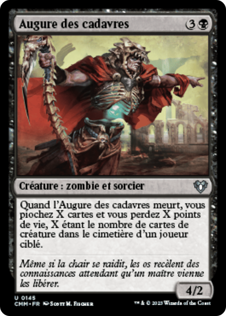 Augure des cadavres — Commander Masters — Magic: The Gathering