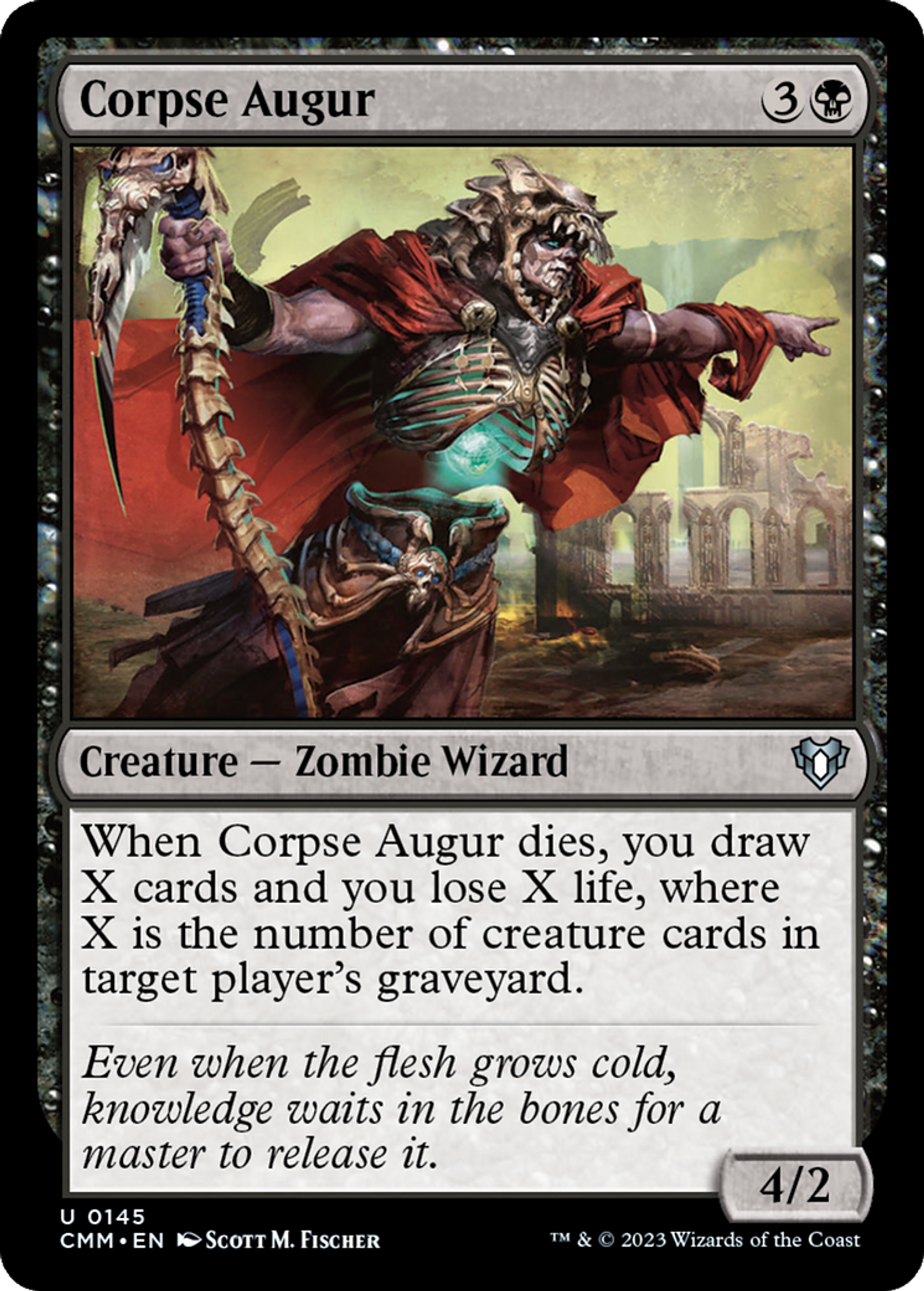 Augure des cadavres — Commander Masters — Magic: The Gathering