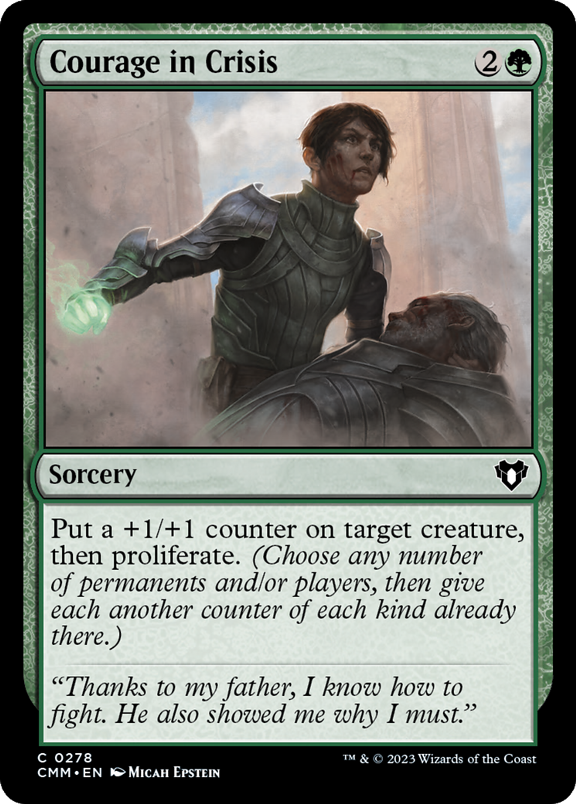Courage in Crisis — Commander Masters — Magic: The Gathering