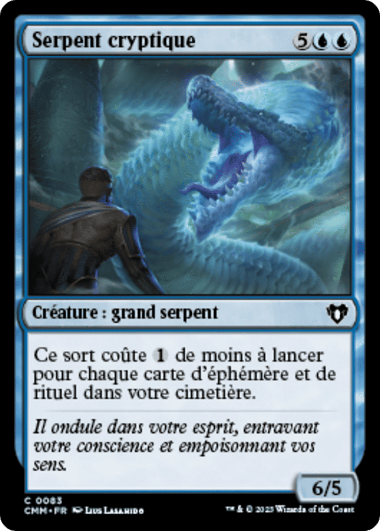 Serpent cryptique — Commander Masters — Magic: The Gathering