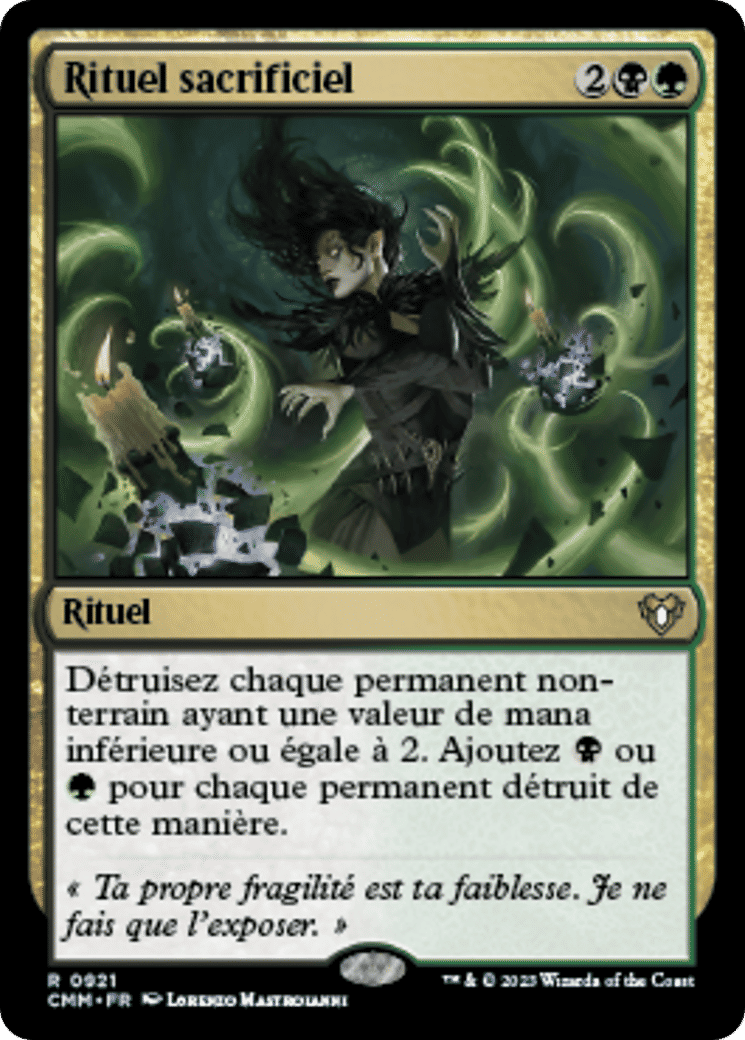 Rituel sacrificiel — Commander Masters — Magic: The Gathering