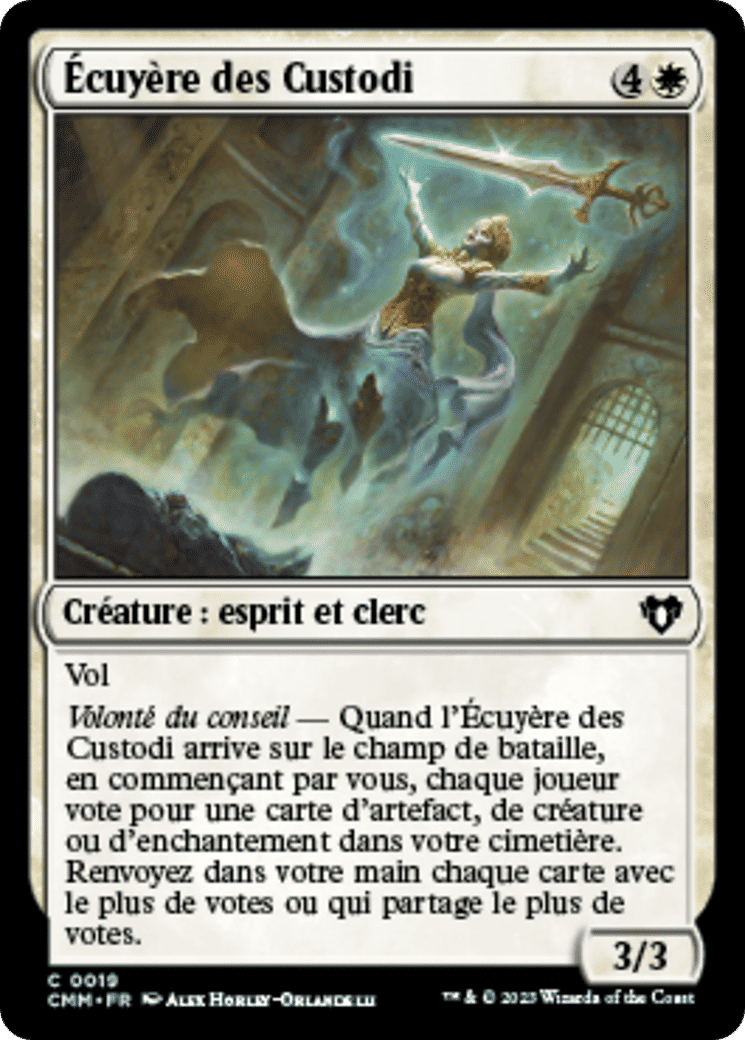 Écuyère des Custodi — Commander Masters — Magic: The Gathering