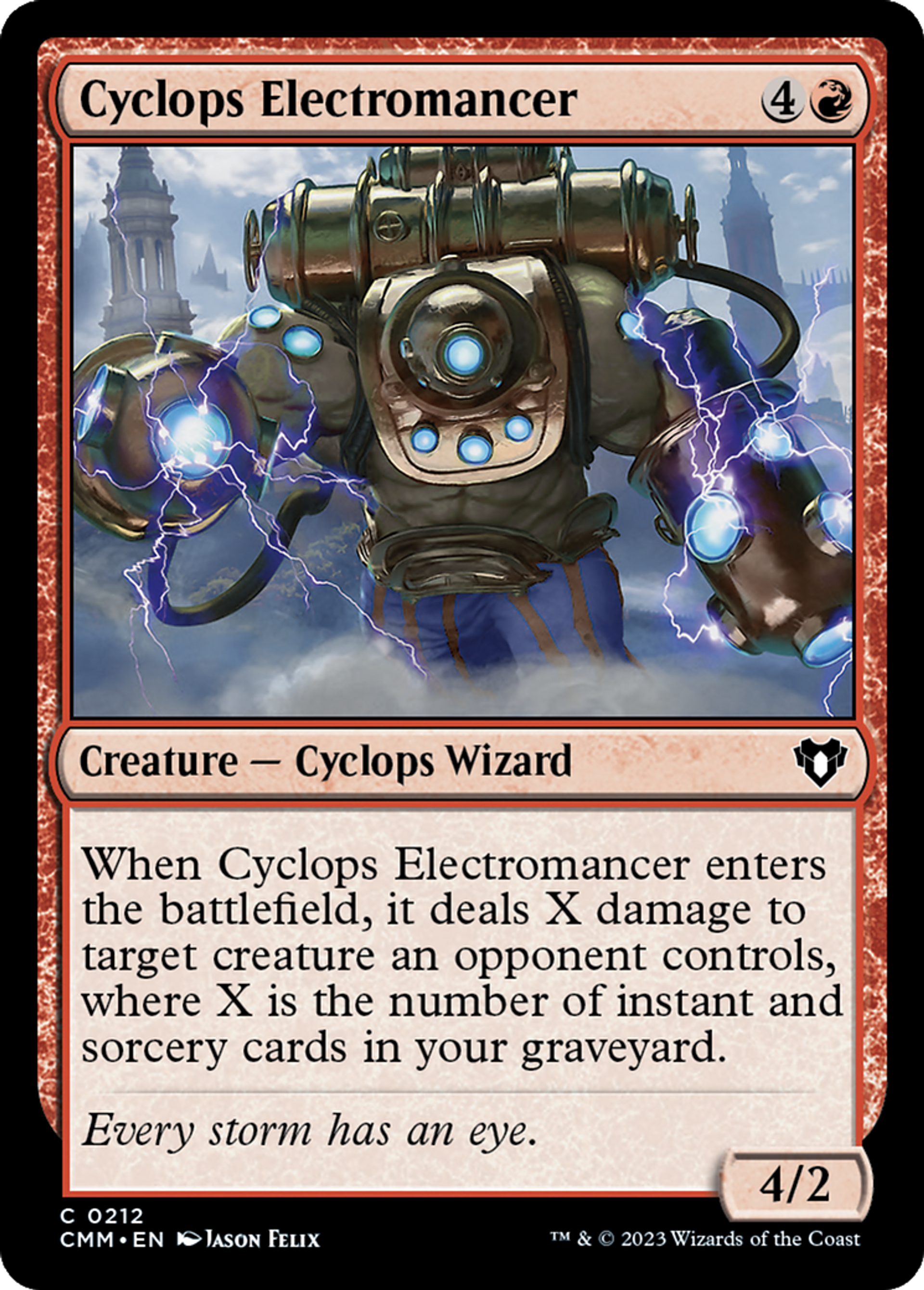 Cyclops Electromancer — Commander Masters — Magic: The Gathering
