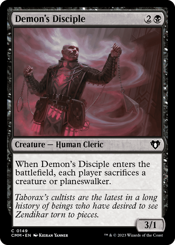 Demon's Disciple — Commander Masters — Magic: The Gathering