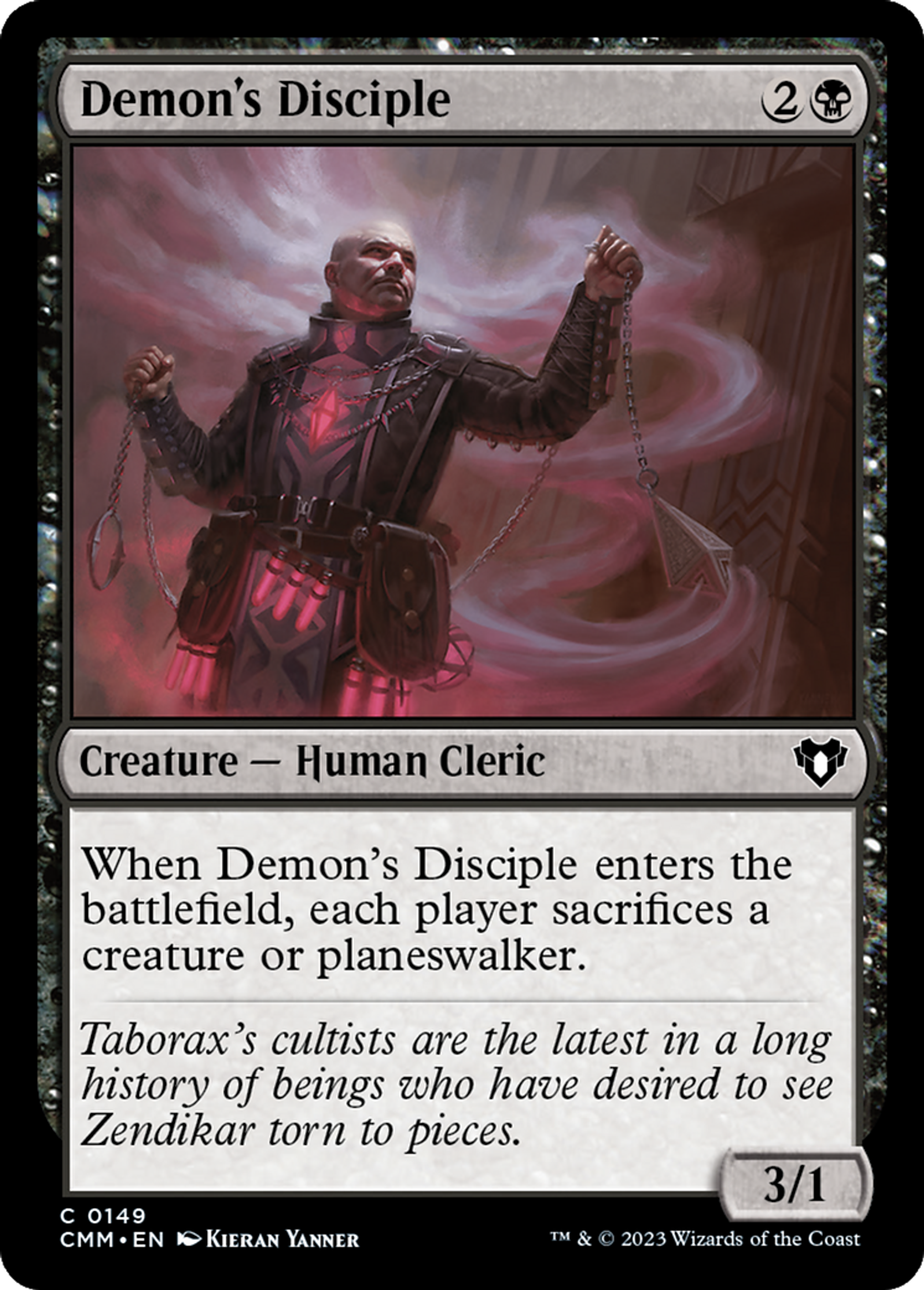 Demon's Disciple — Commander Masters — Magic: The Gathering