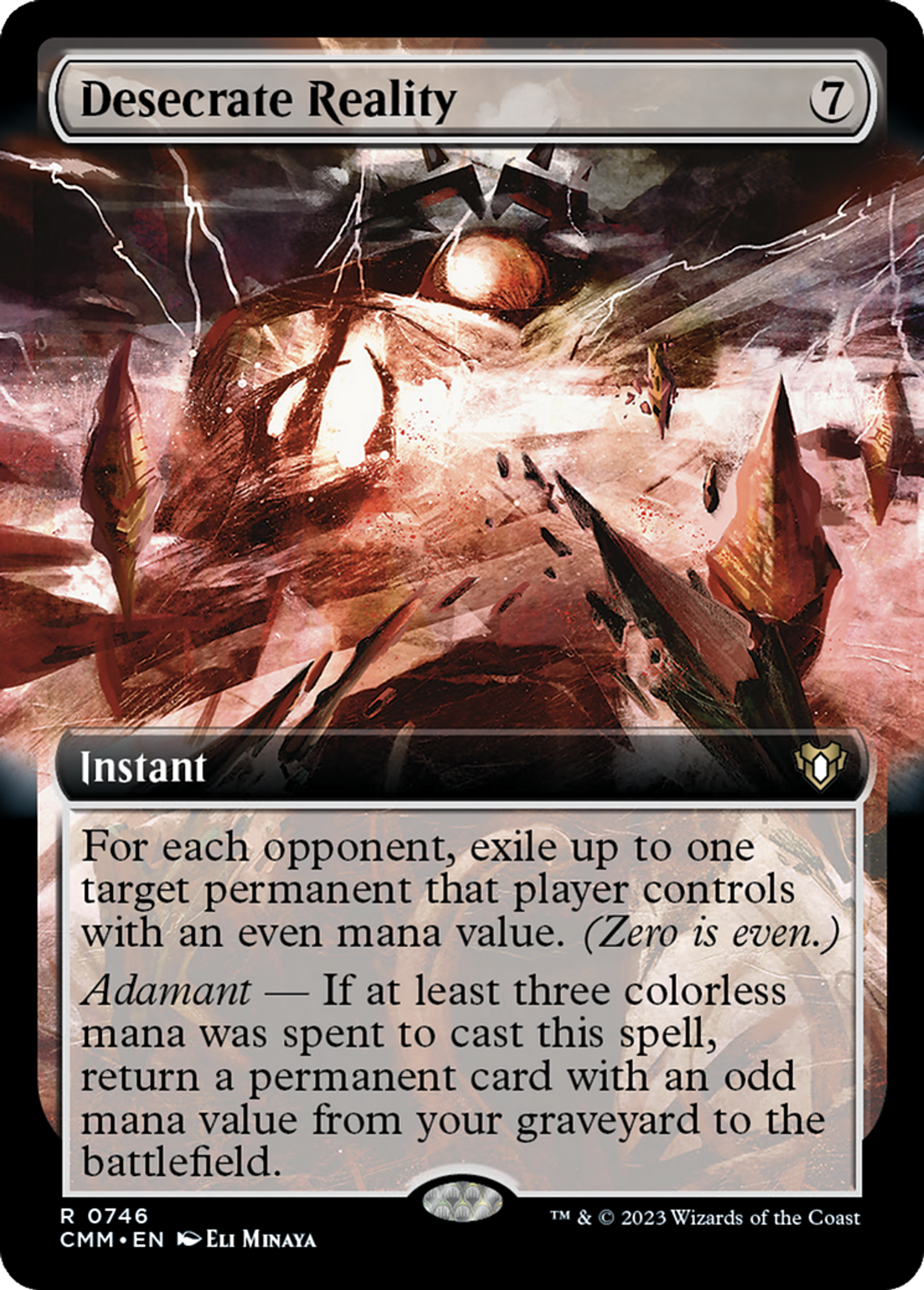 Desecrate Reality — Commander Masters — Magic: The Gathering