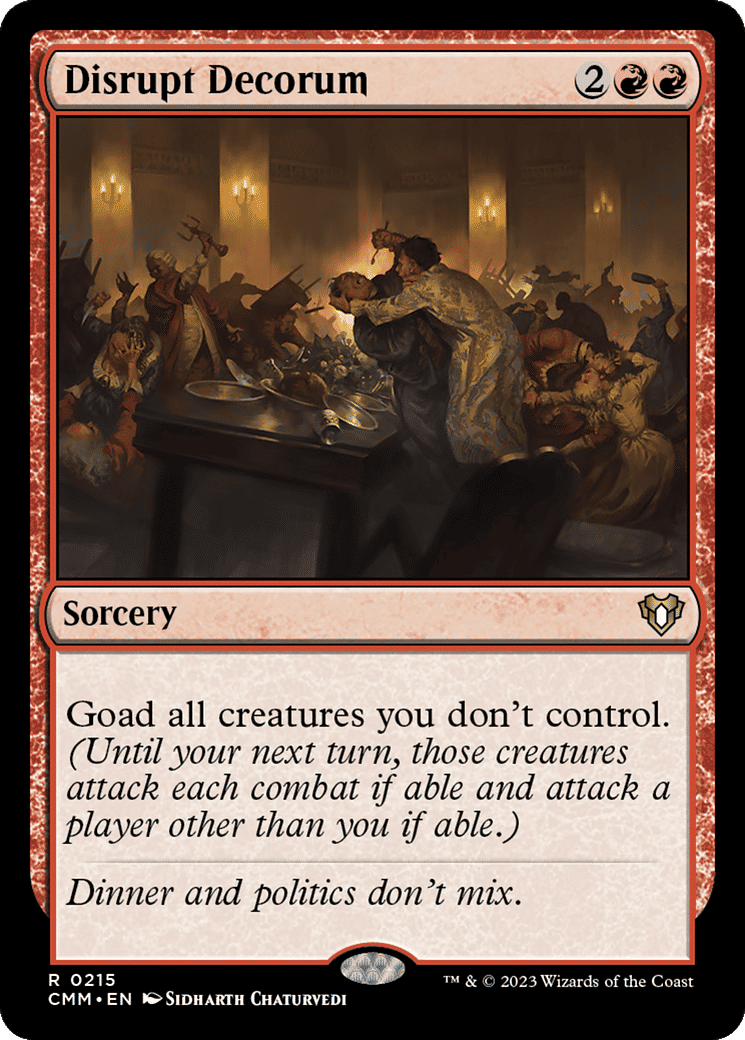 Disrupt Decorum — Commander Masters — Magic: The Gathering