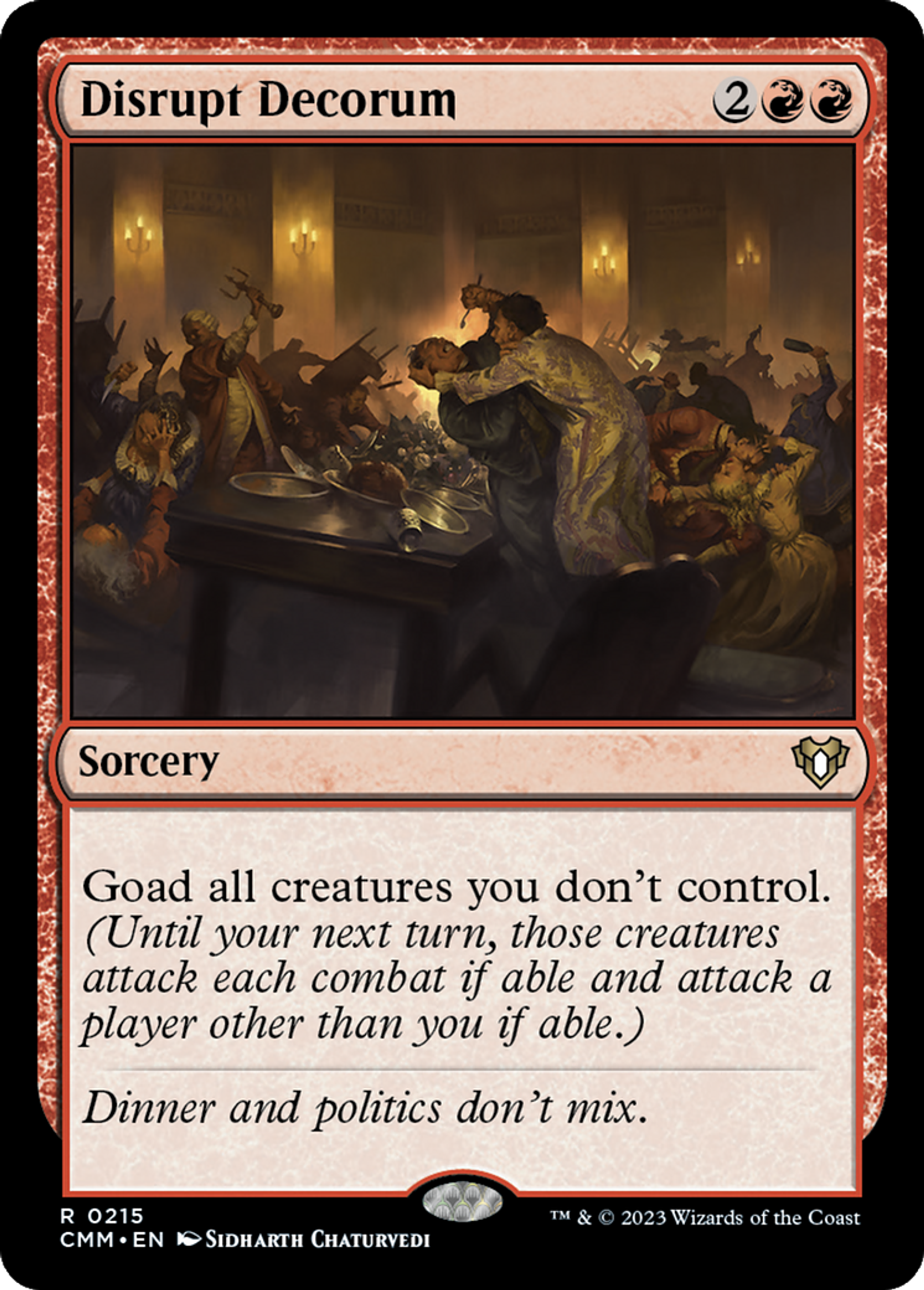 Bouleversement des convenances — Commander Masters — Magic: The Gathering