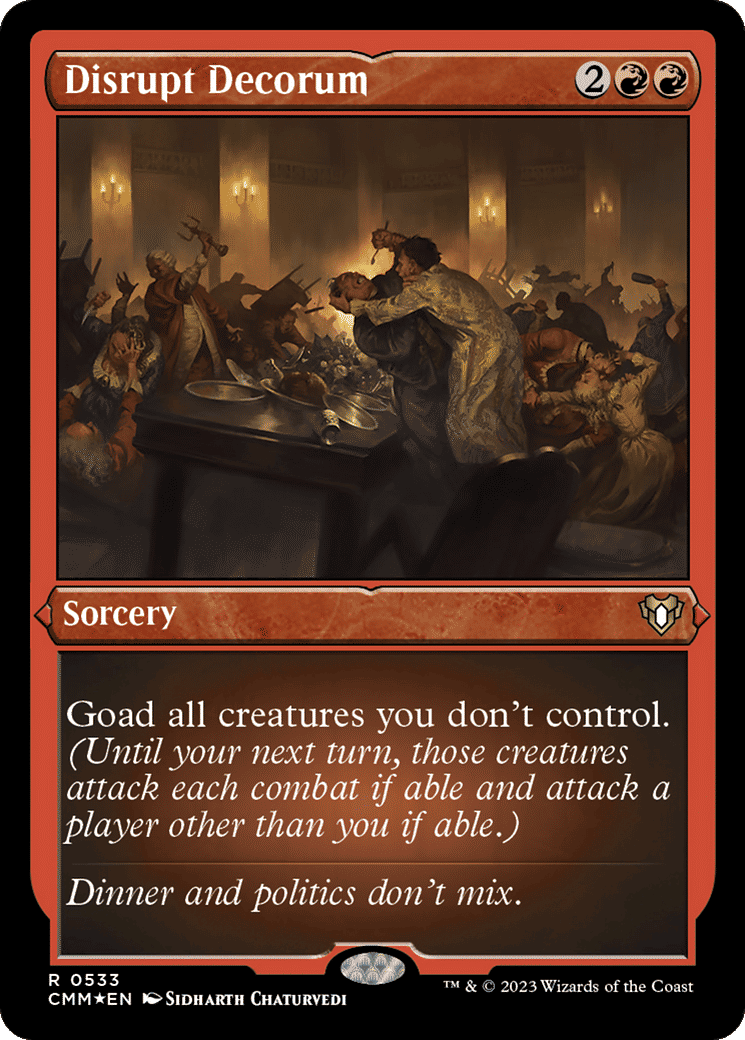 Disrupt Decorum — Commander Masters — Magic: The Gathering