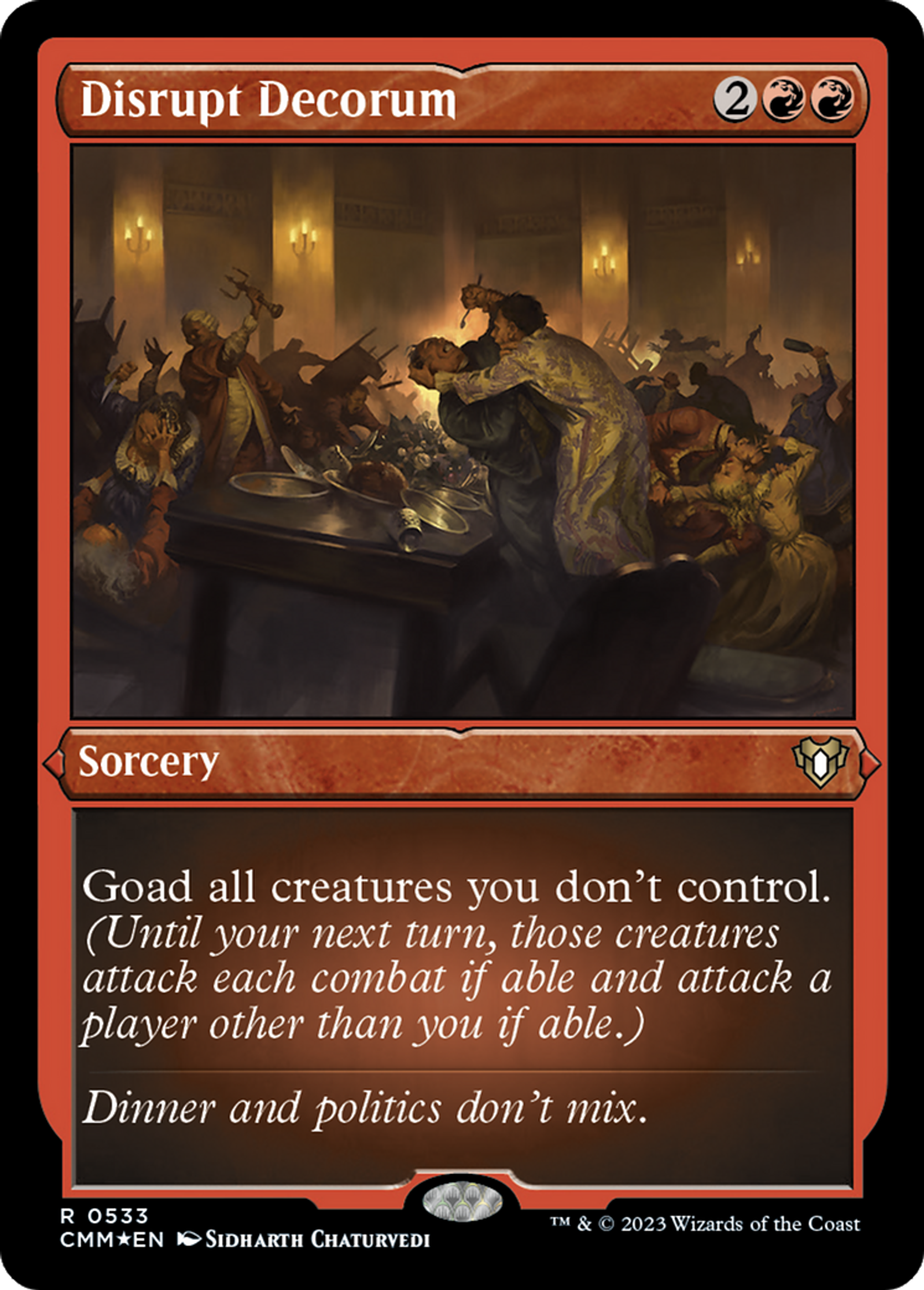 Disrupt Decorum — Commander Masters — Magic: The Gathering