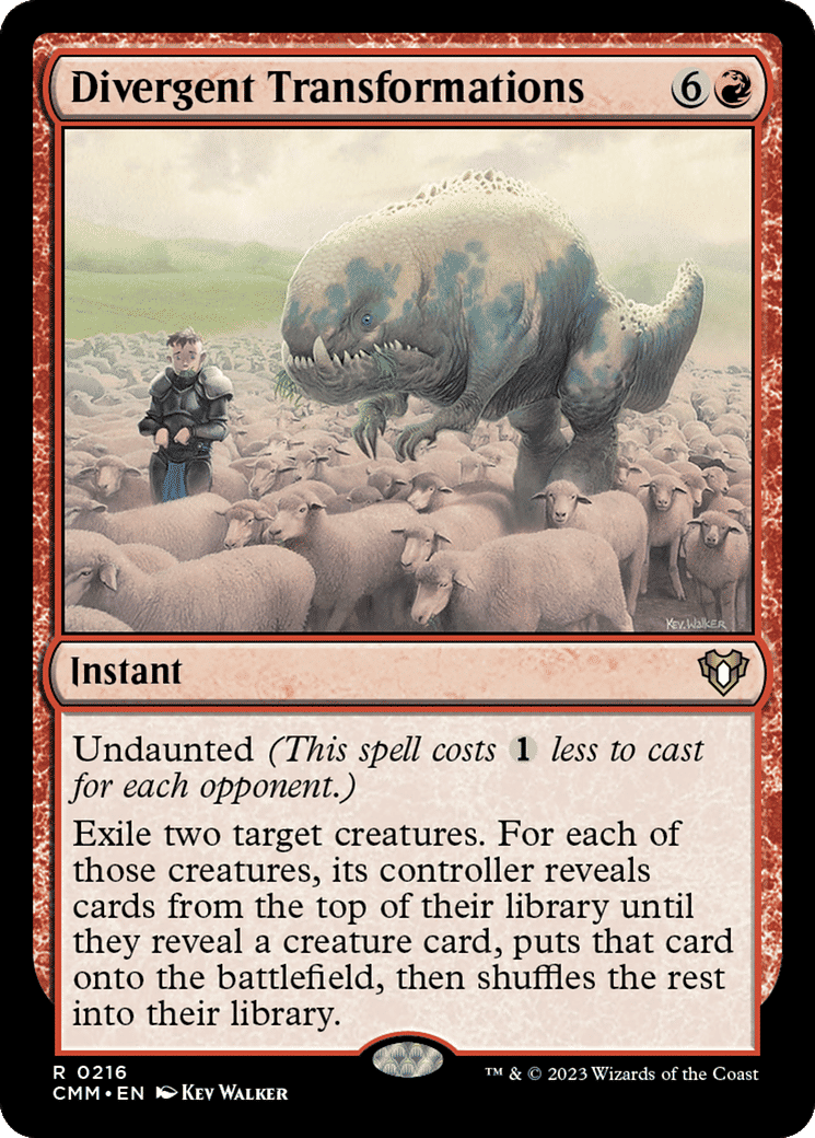Divergent Transformations — Commander Masters — Magic: The Gathering