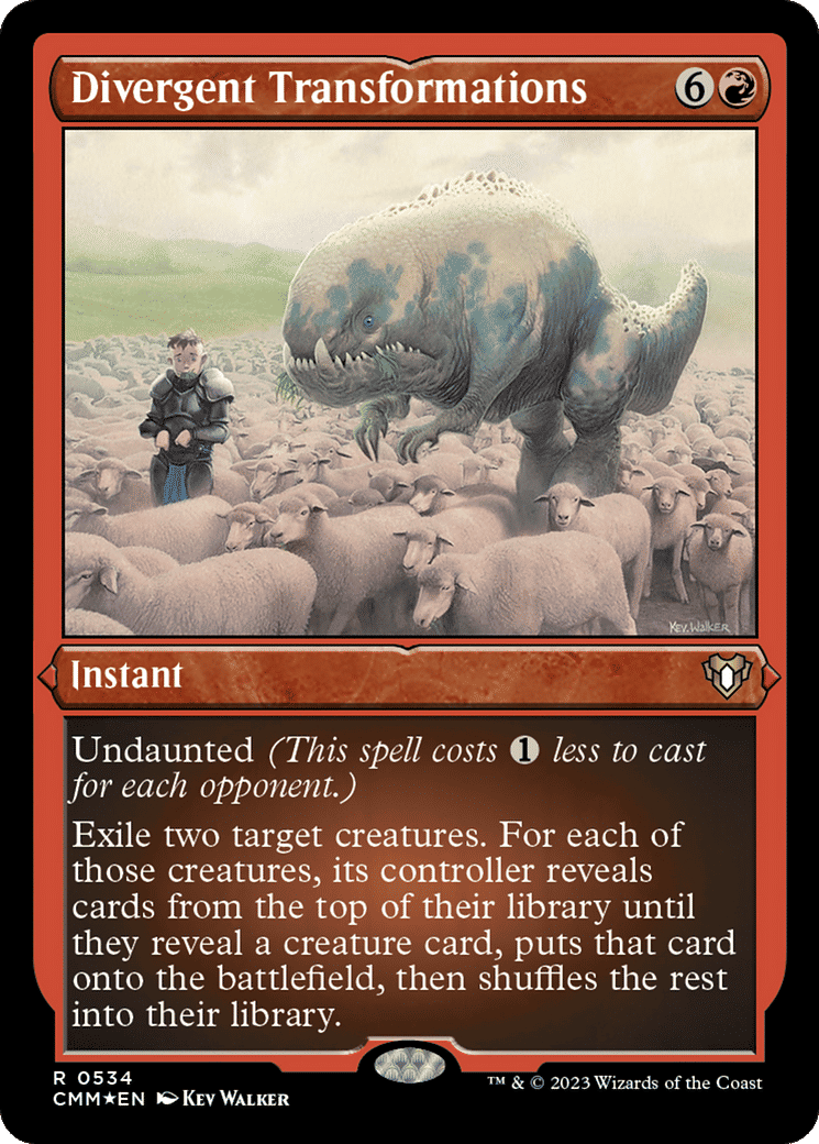 Divergent Transformations — Commander Masters — Magic: The Gathering