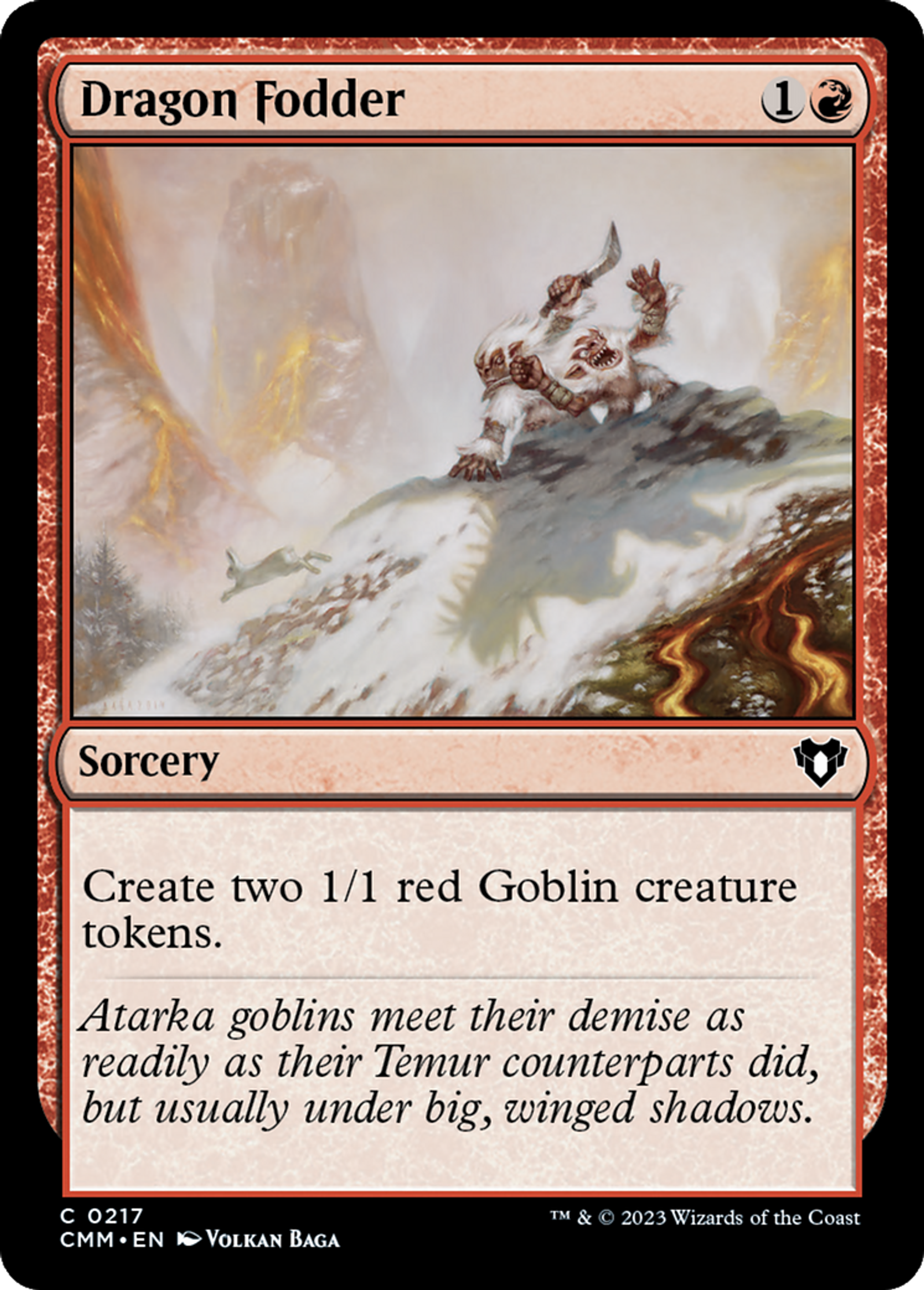Dragon Fodder — Commander Masters — Magic: The Gathering