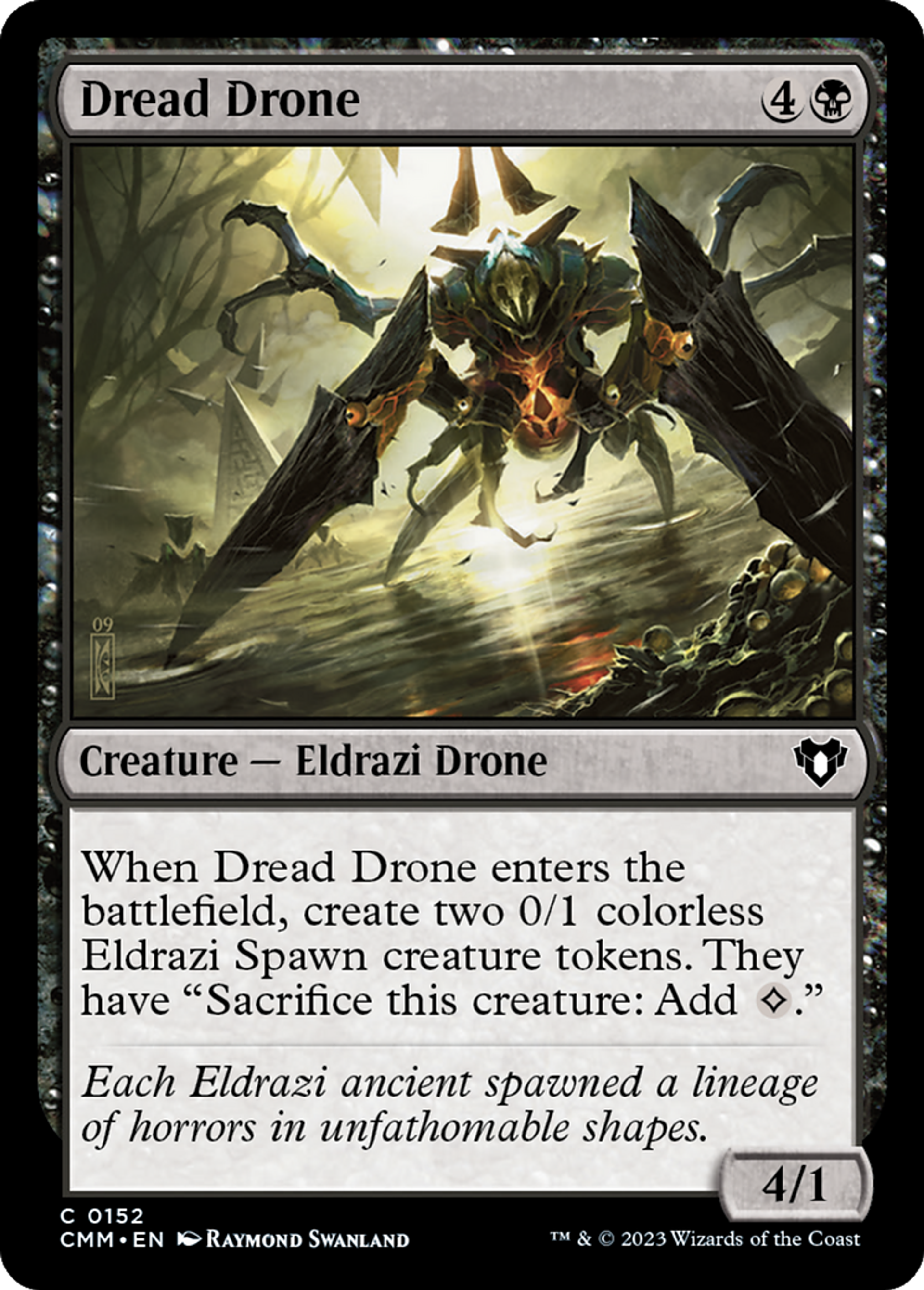 Drone de l'effroi — Commander Masters — Magic: The Gathering