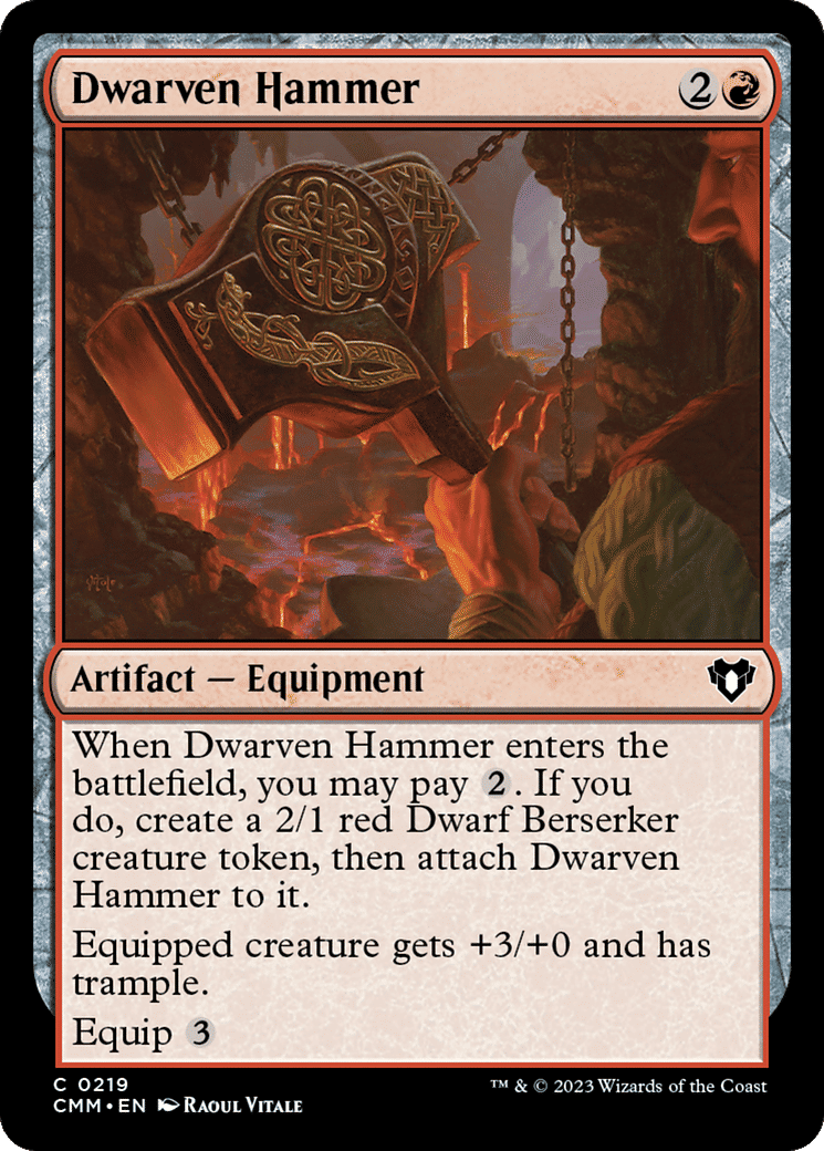 Dwarven Hammer — Commander Masters — Magic: The Gathering
