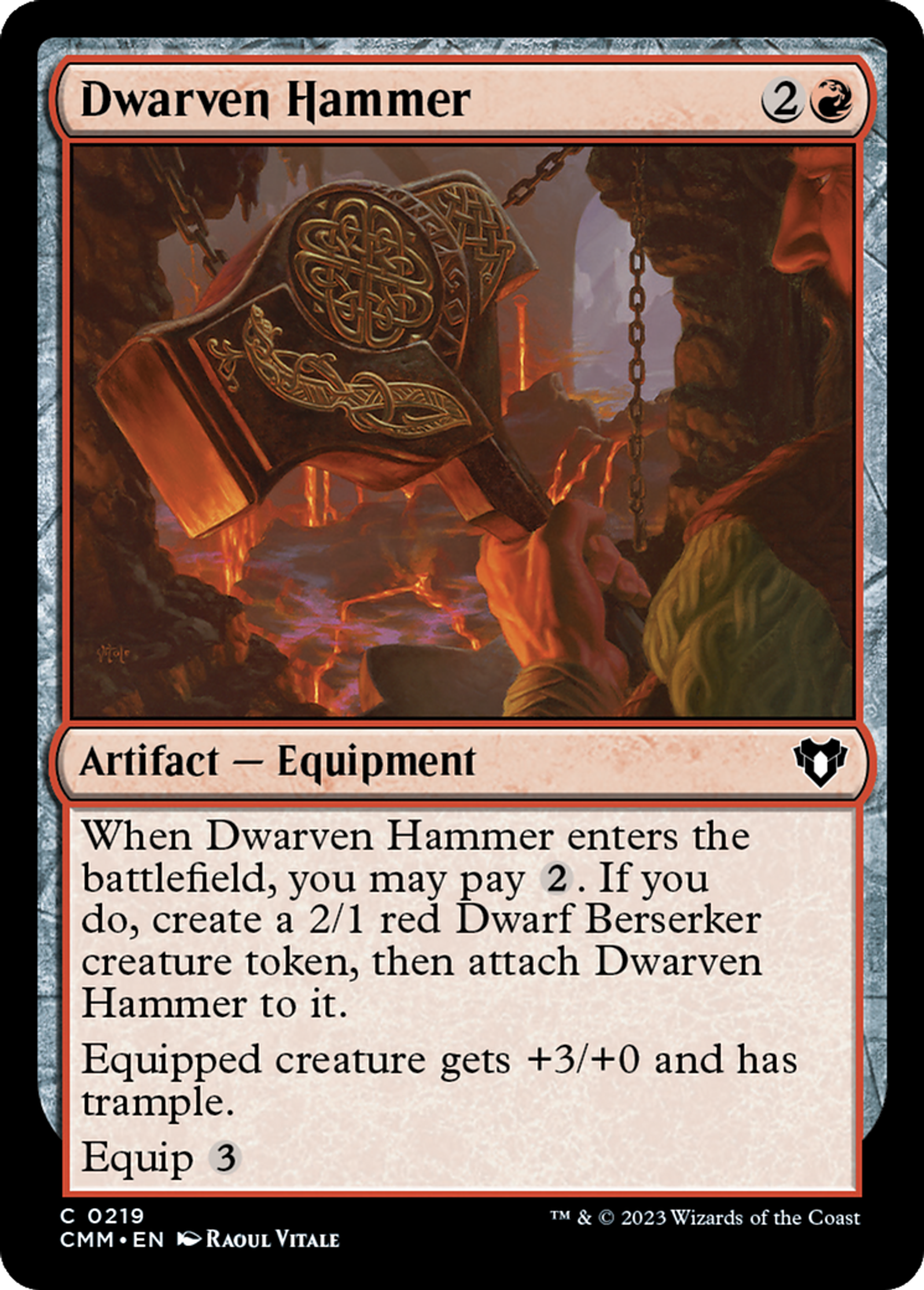 Dwarven Hammer — Commander Masters — Magic: The Gathering