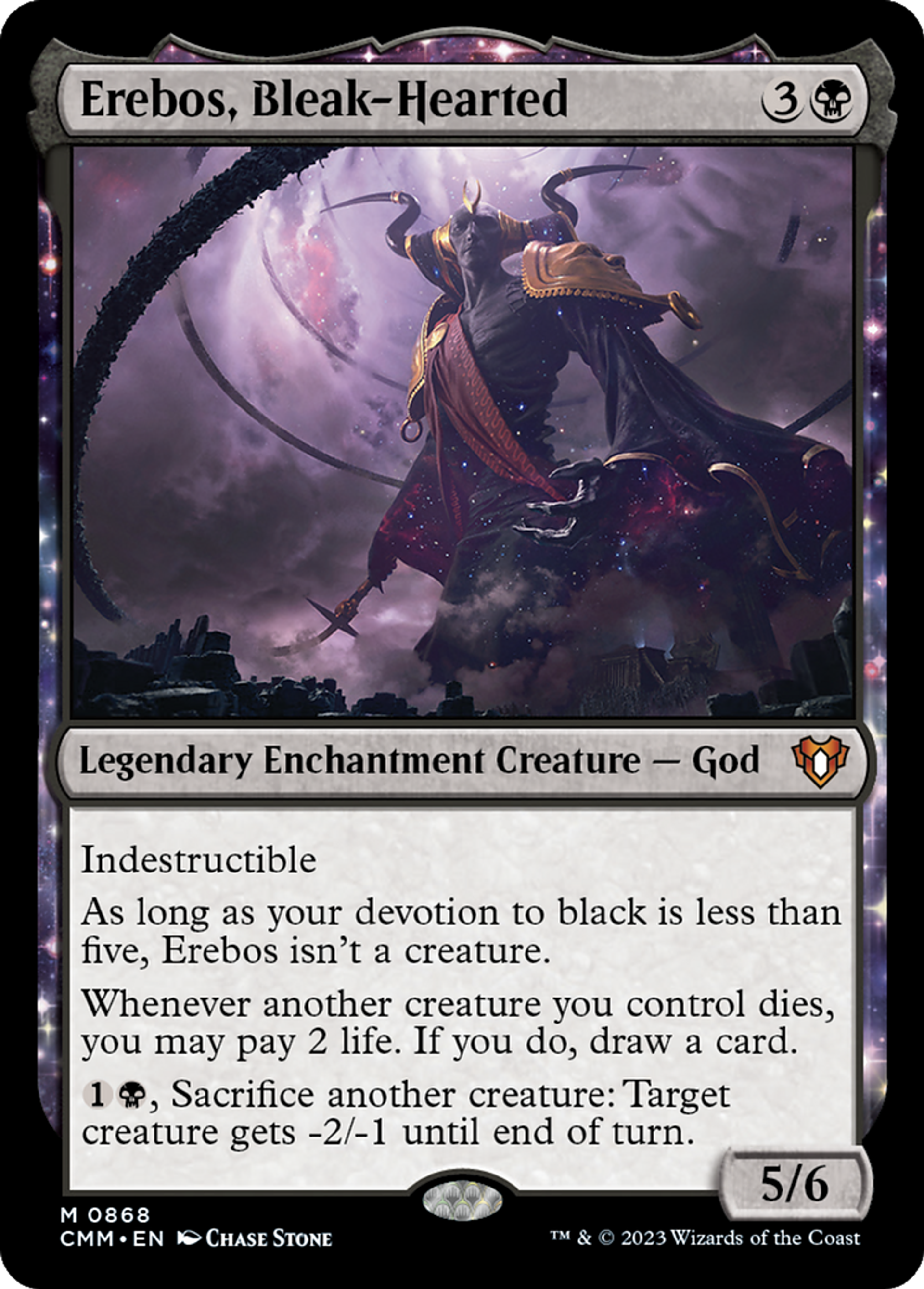 Érébos, Cœur lugubre — Commander Masters — Magic: The Gathering