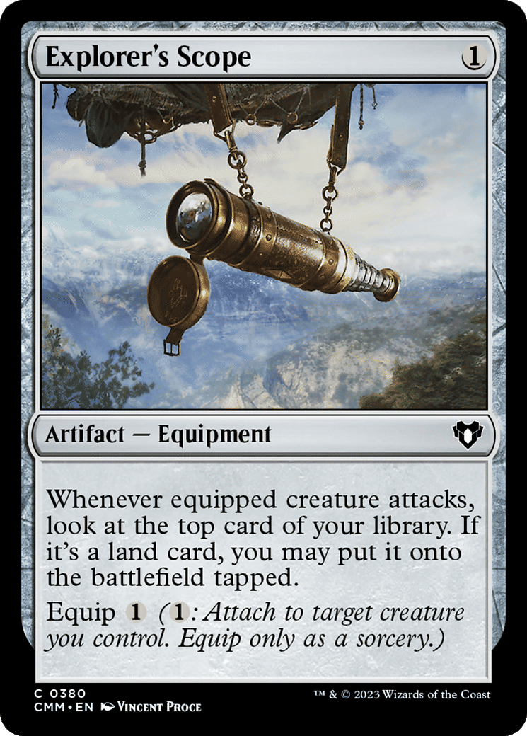 Explorer's Scope — Commander Masters — Magic: The Gathering