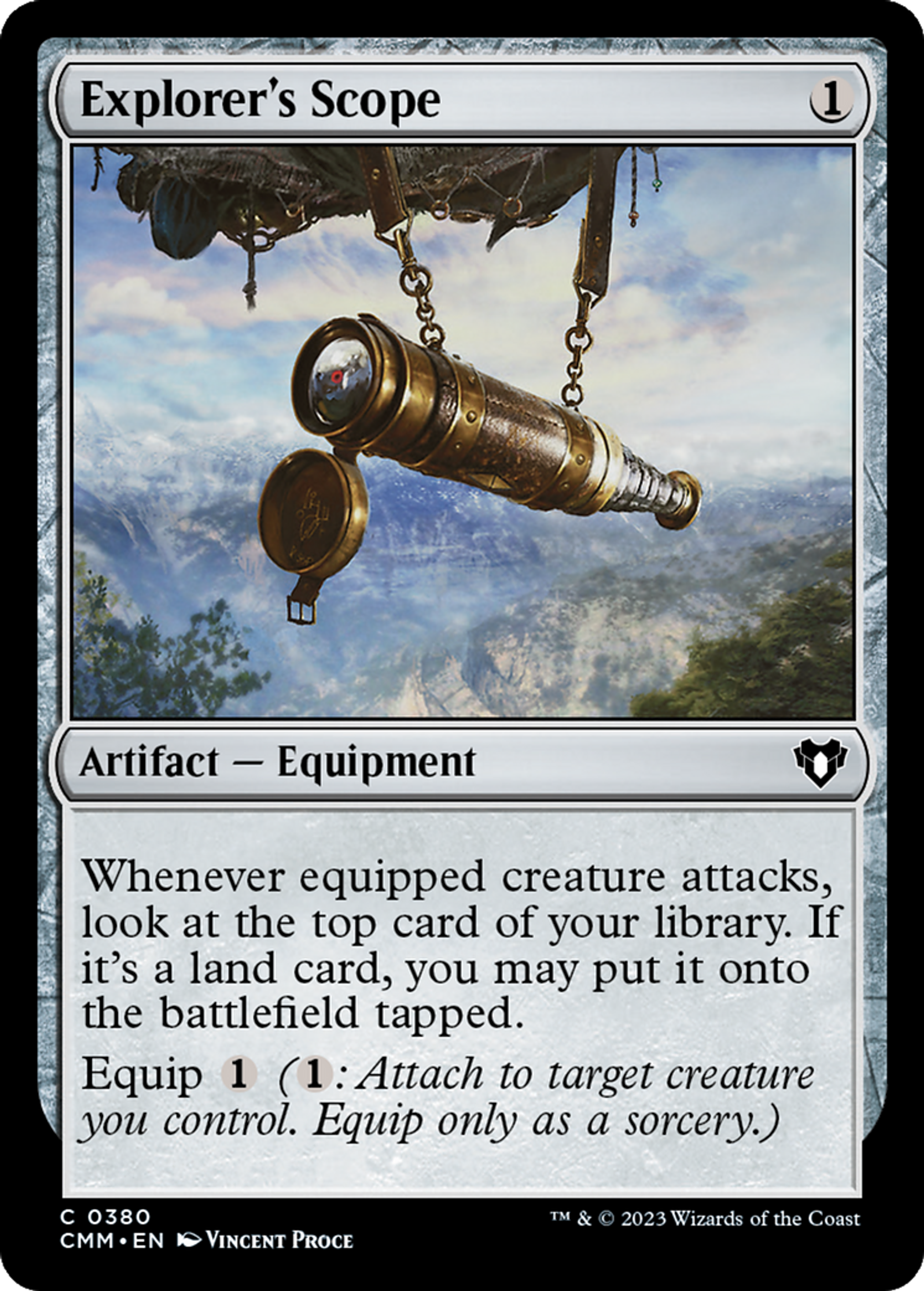 Longue-vue de l'explorateur — Commander Masters — Magic: The Gathering