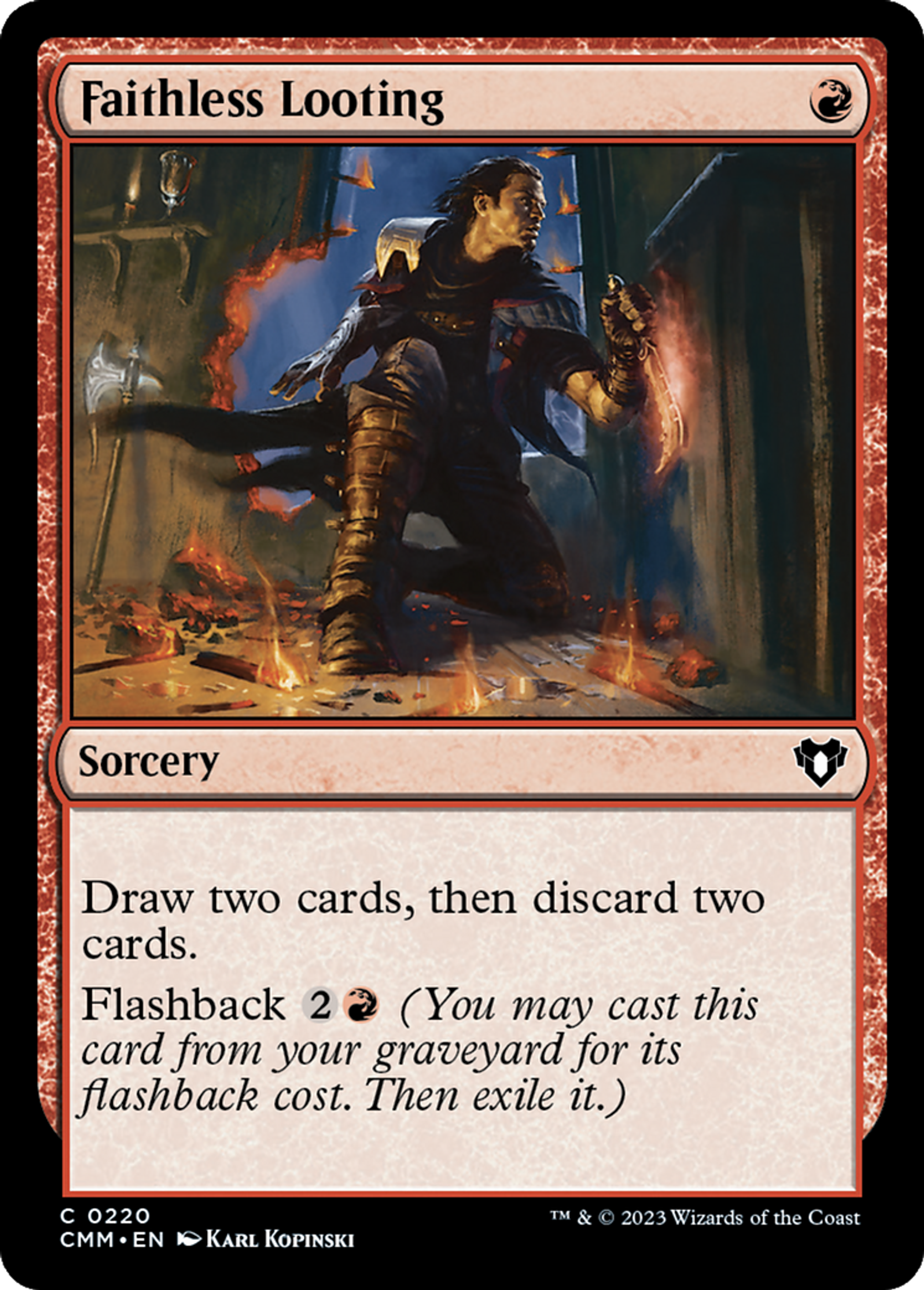 Faithless Looting — Commander Masters — Magic: The Gathering
