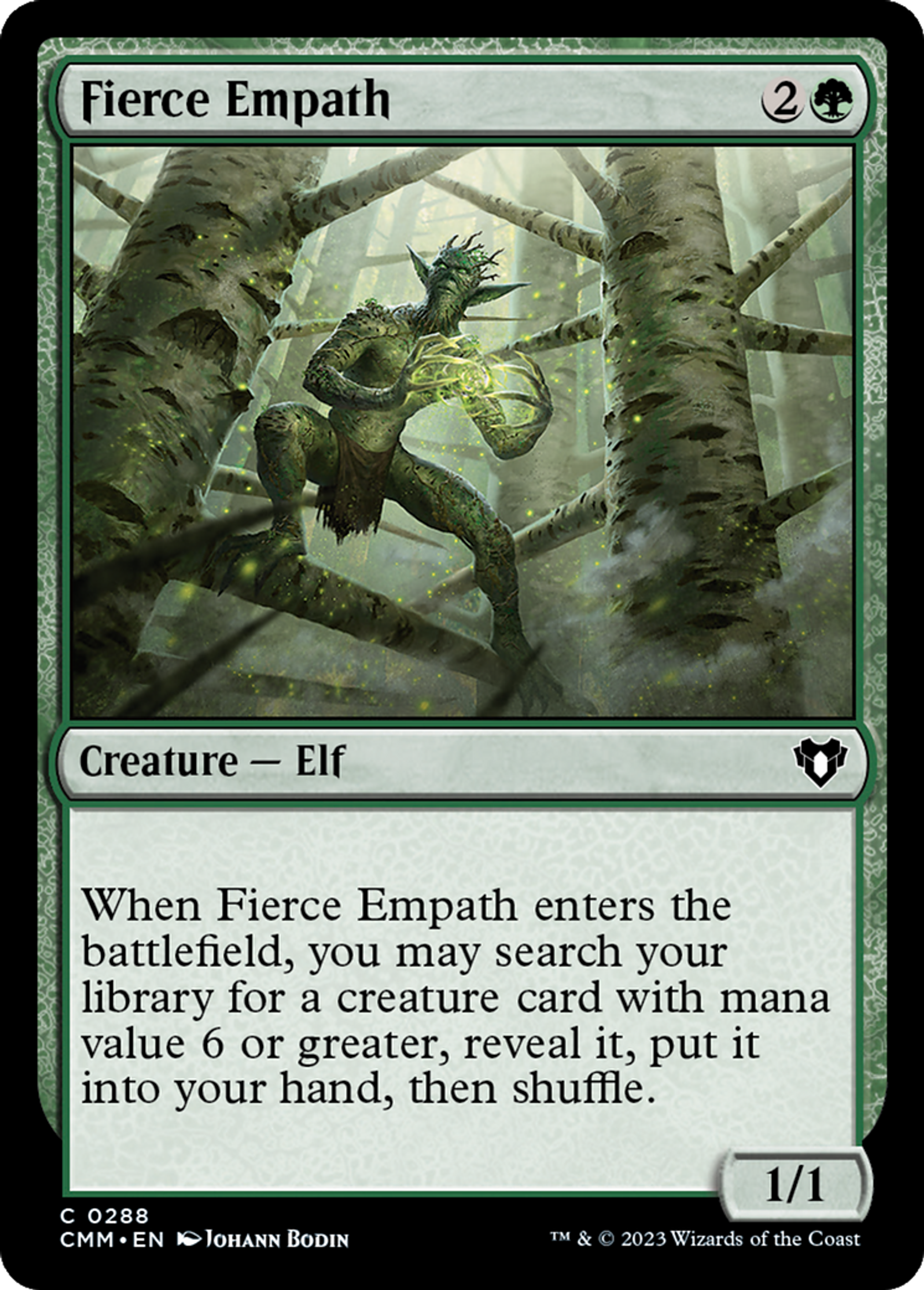 Fierce Empath — Commander Masters — Magic: The Gathering