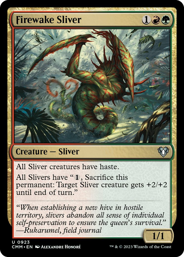 Firewake Sliver — Commander Masters — Magic: The Gathering