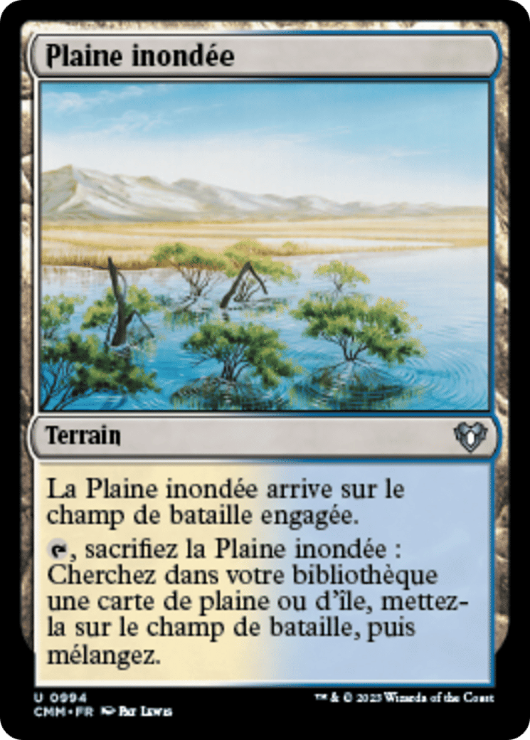 Plaine inondée — Commander Masters — Magic: The Gathering