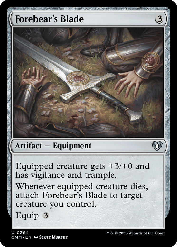 Forebear's Blade — Commander Masters — Magic: The Gathering