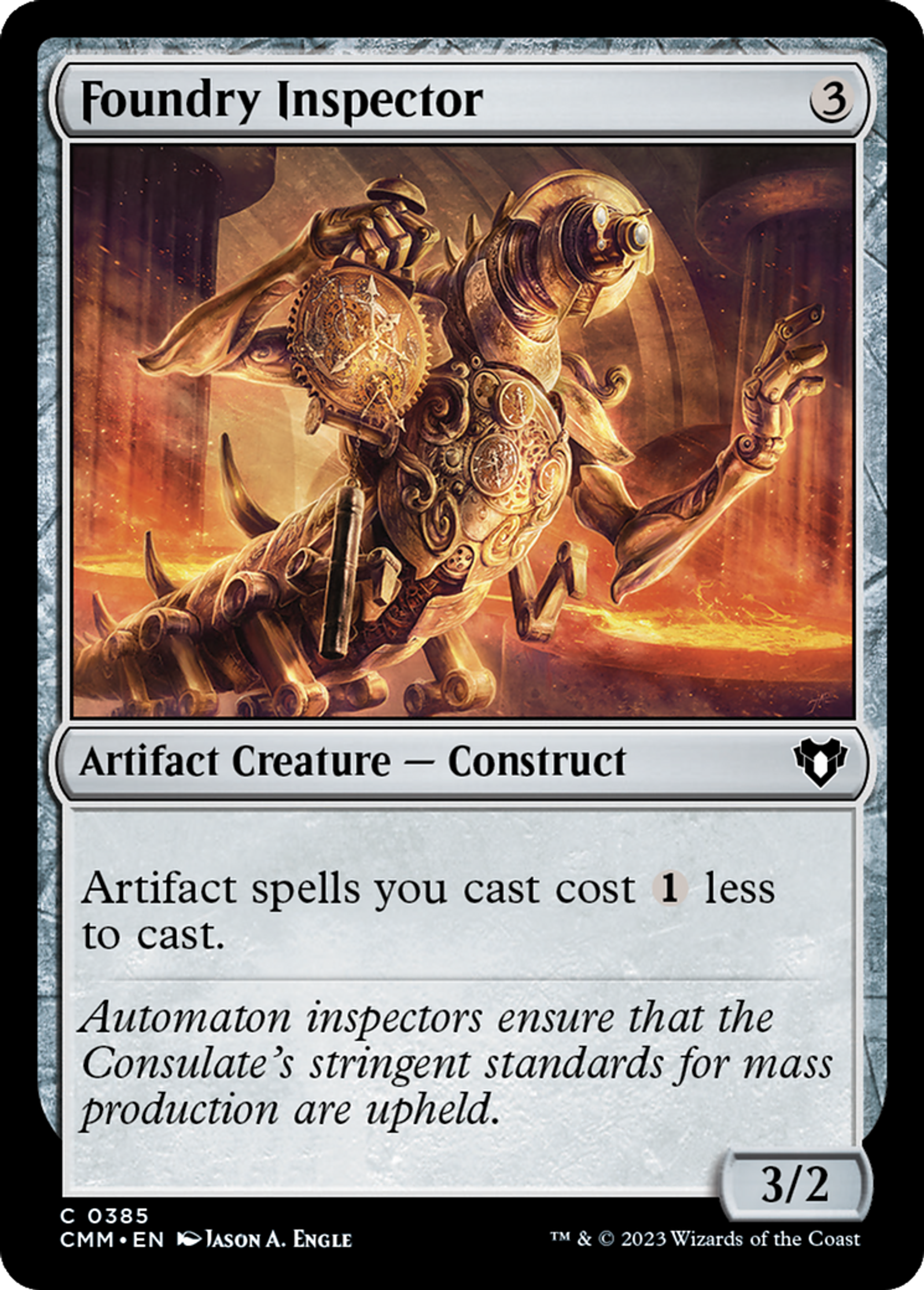 Foundry Inspector — Commander Masters — Magic: The Gathering