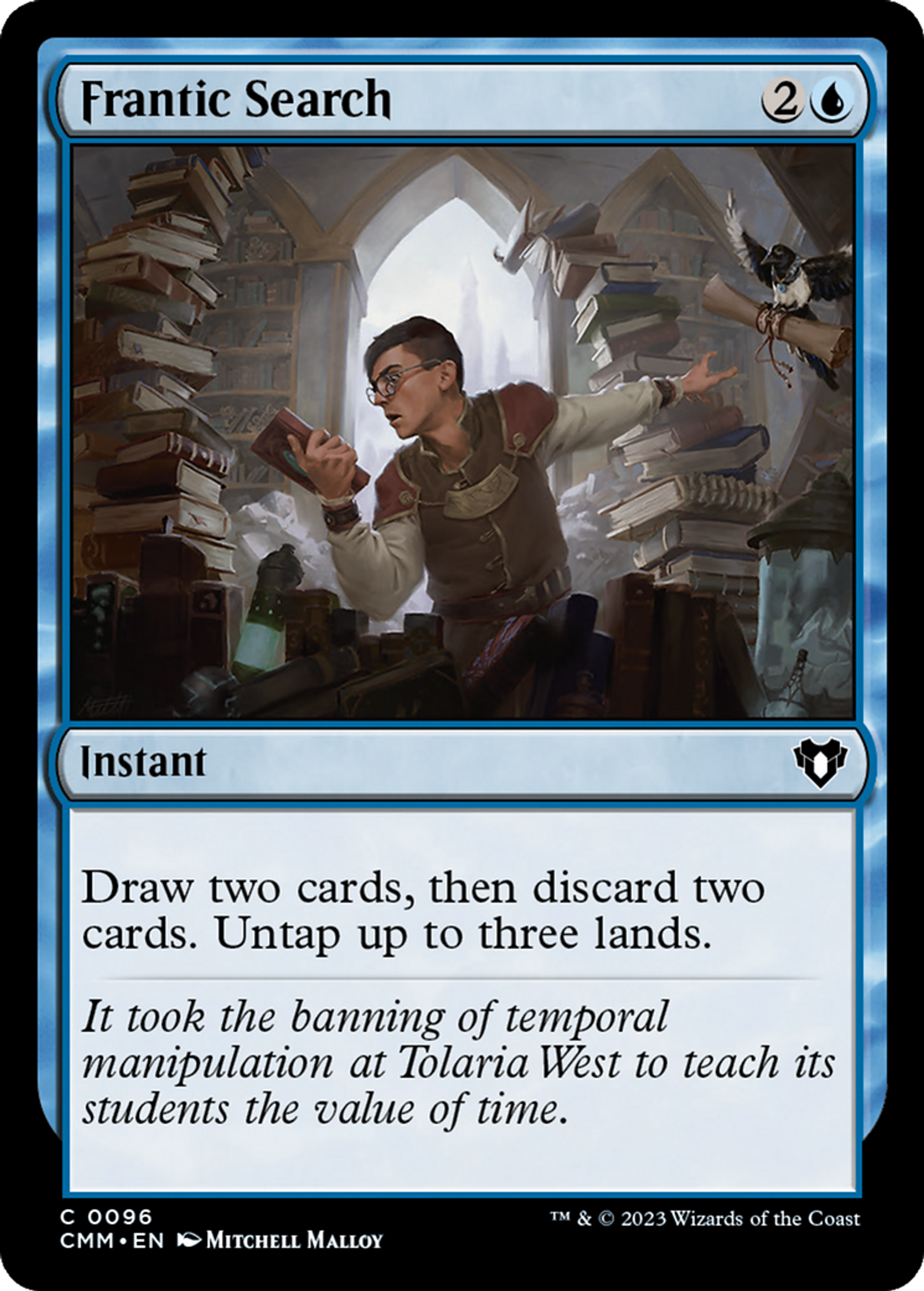 Frantic Search — Commander Masters — Magic: The Gathering
