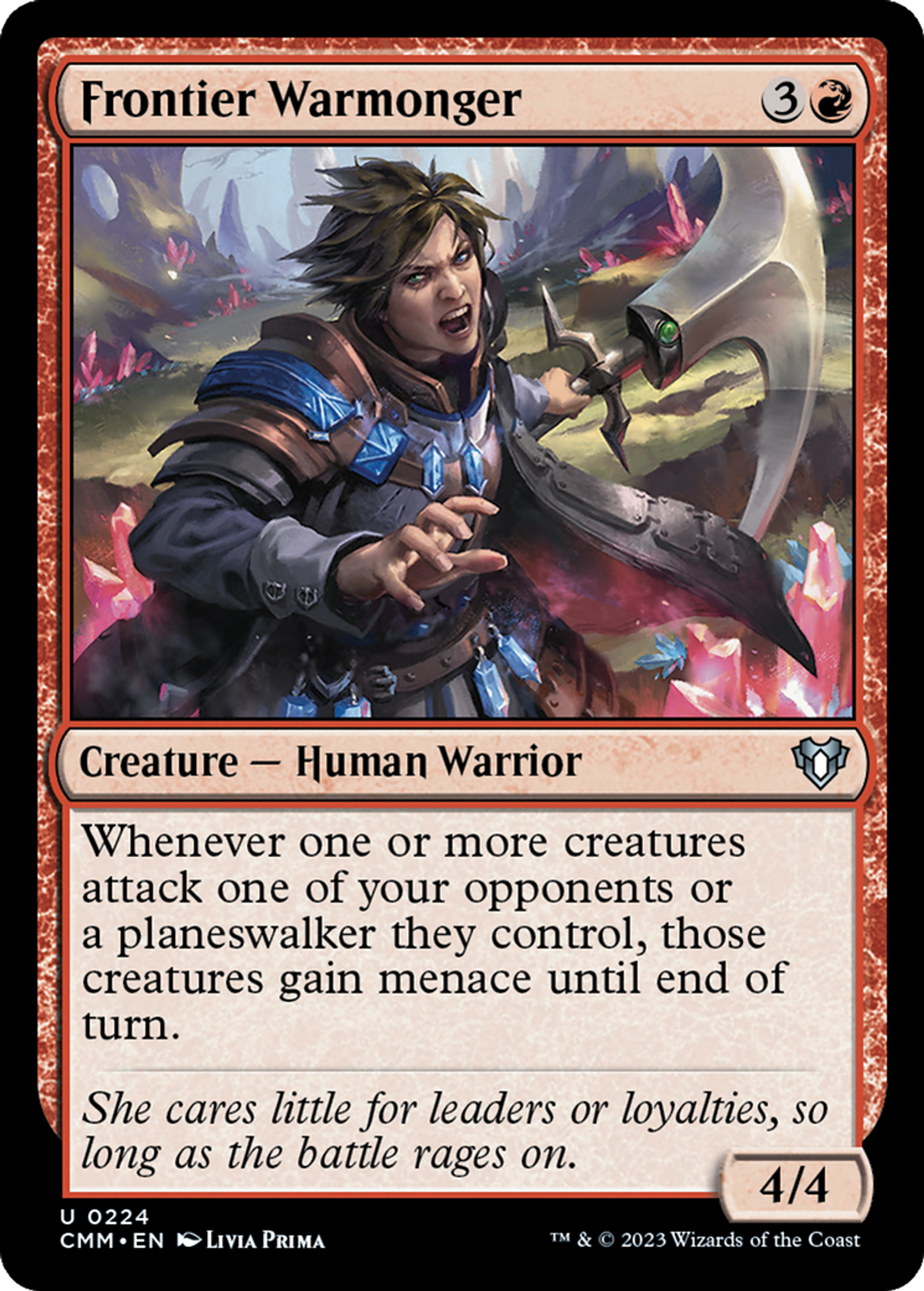 Frontier Warmonger — Commander Masters — Magic: The Gathering