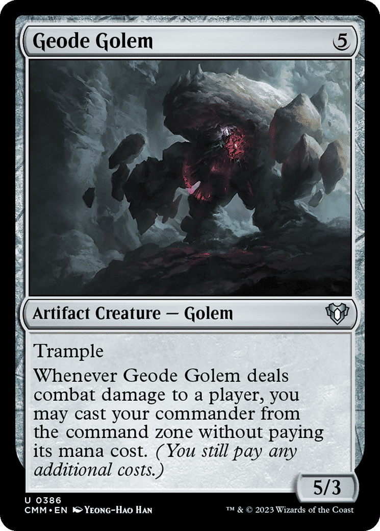 Geode Golem — Commander Masters — Magic: The Gathering