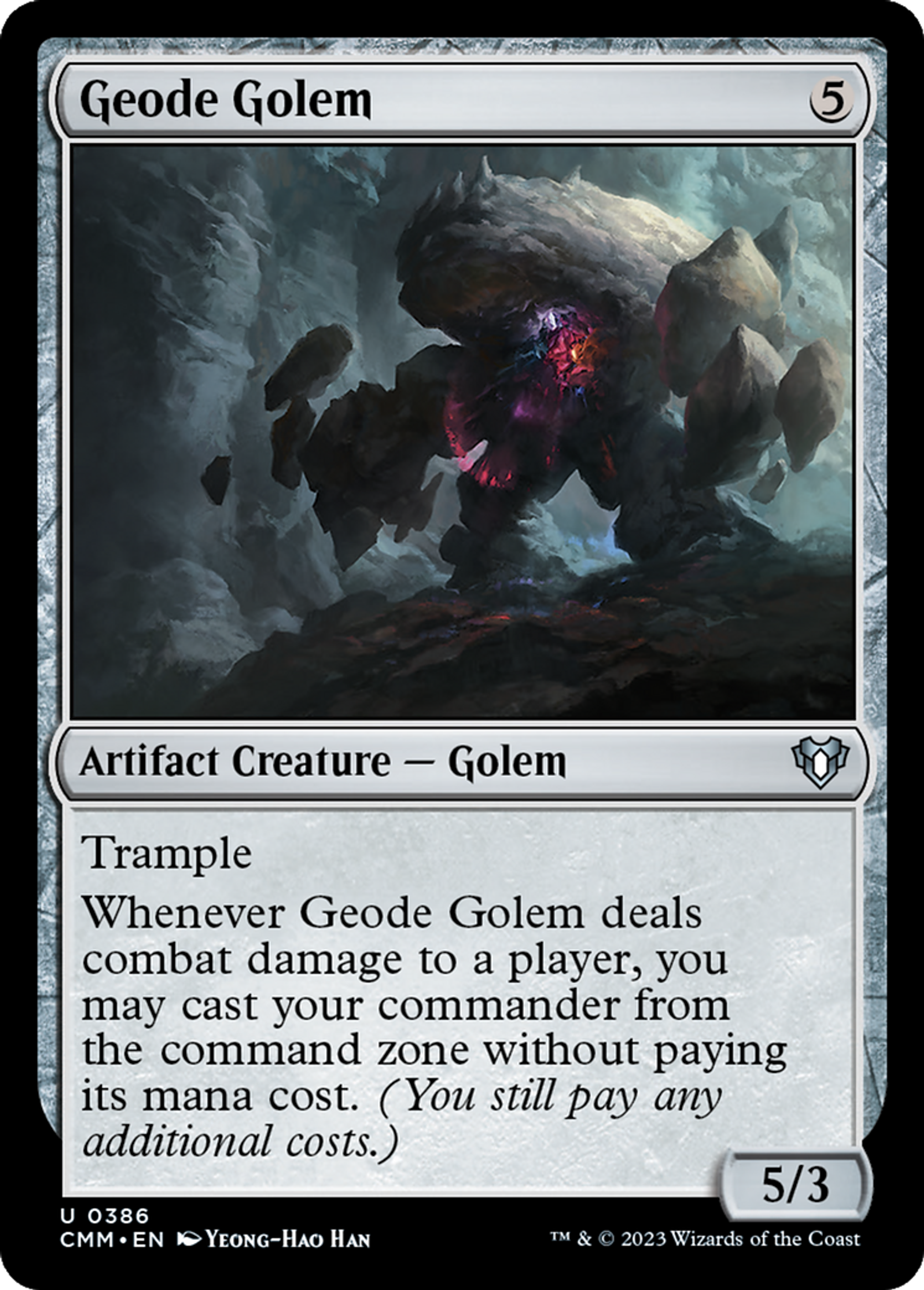 Geode Golem — Commander Masters — Magic: The Gathering