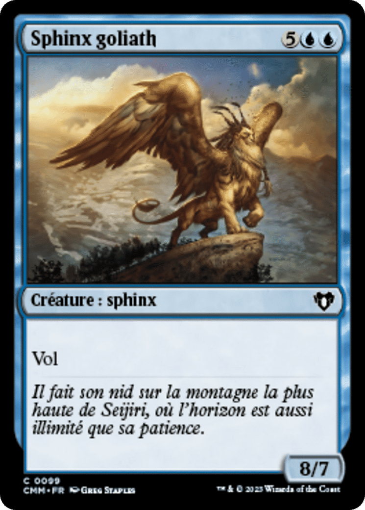 Sphinx goliath — Commander Masters — Magic: The Gathering