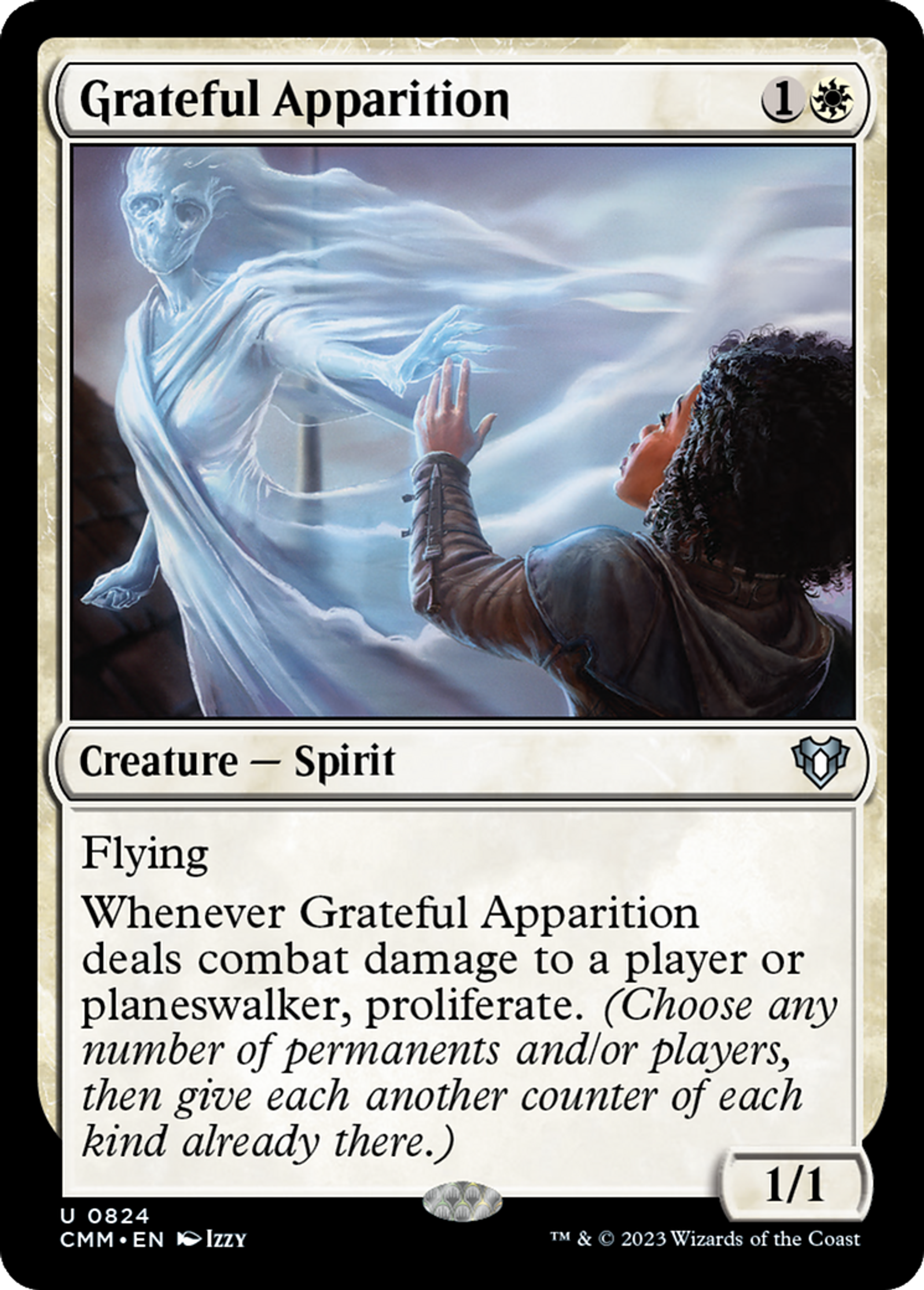 Grateful Apparition — Commander Masters — Magic: The Gathering