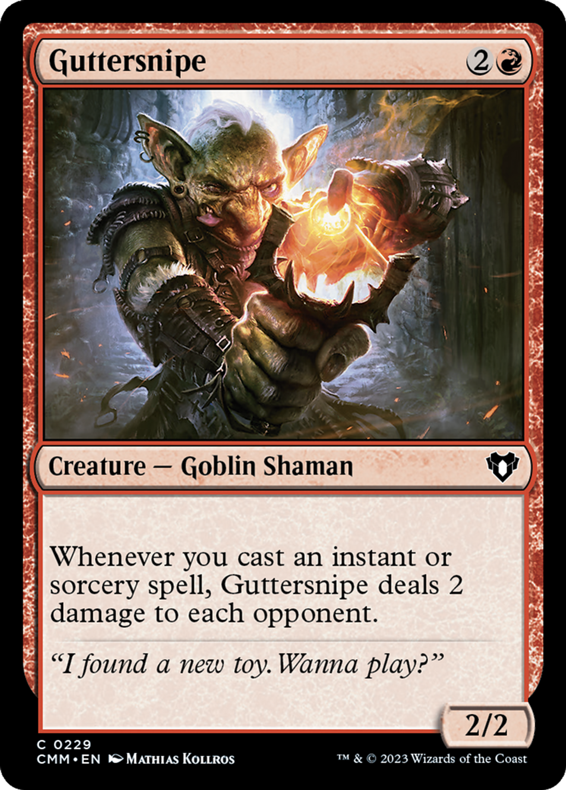 Guttersnipe — Commander Masters — Magic: The Gathering