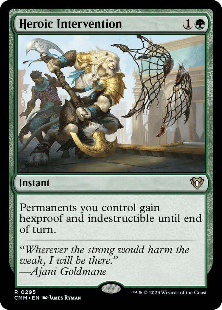 Heroic Intervention — Commander Masters — Magic: The Gathering