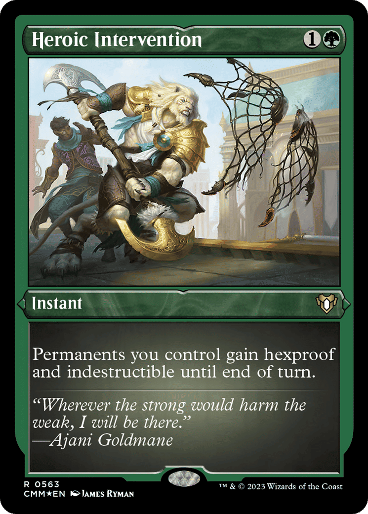 Heroic Intervention — Commander Masters — Magic: The Gathering