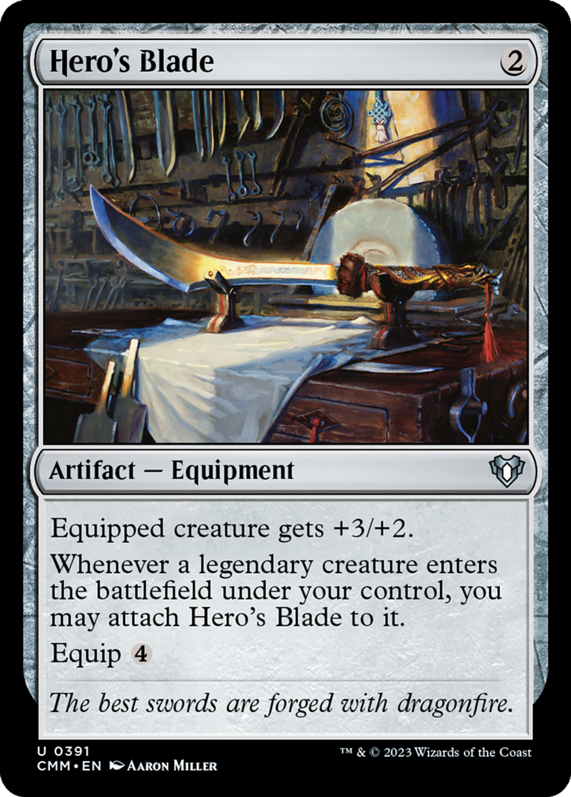 Lame du héros — Commander Masters — Magic: The Gathering