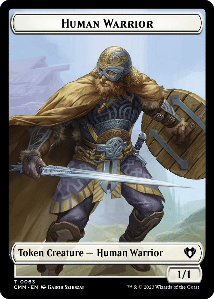 Human Warrior — Commander Masters — Magic: The Gathering