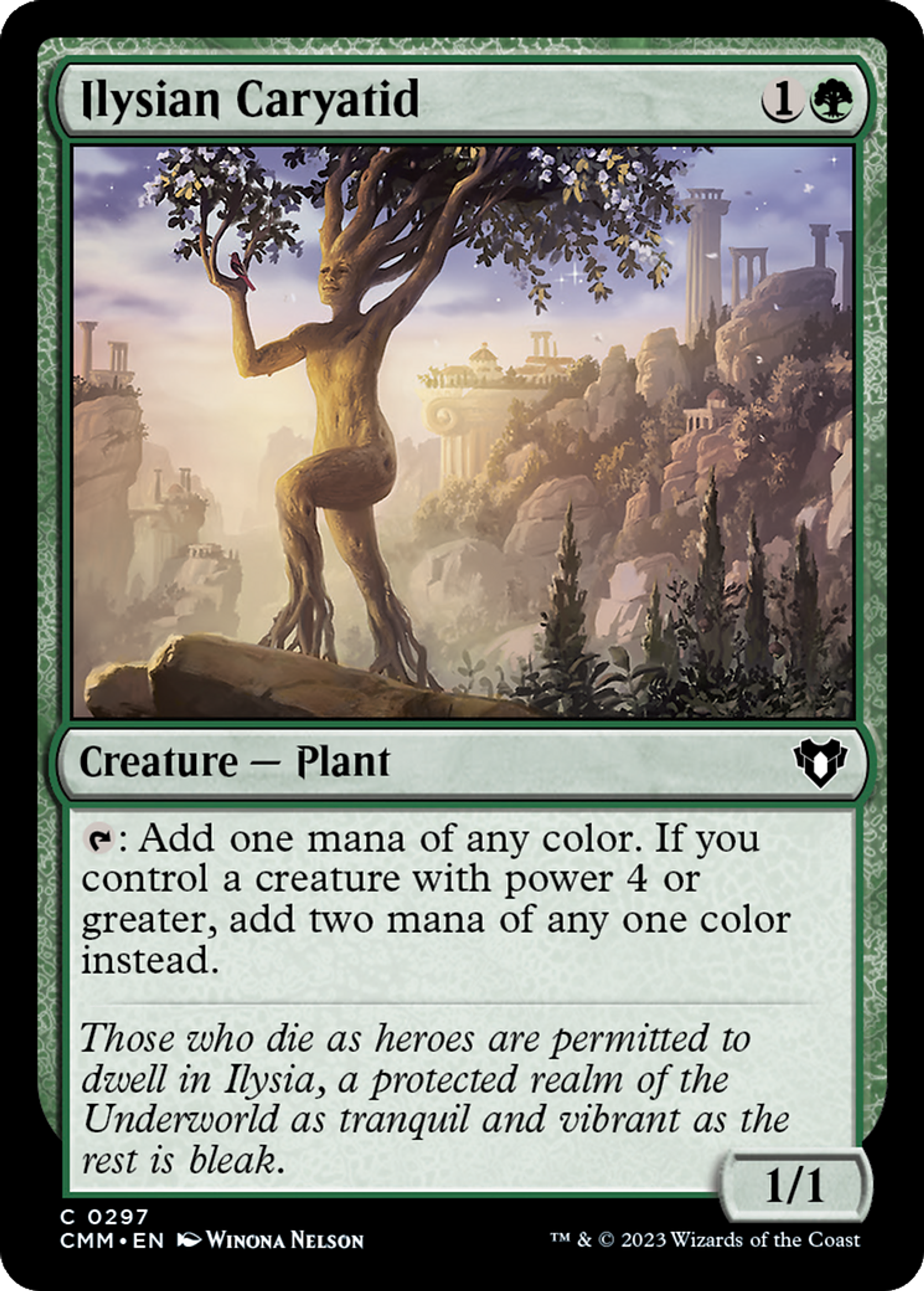 Ilysian Caryatid — Commander Masters — Magic: The Gathering