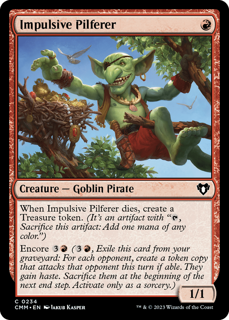 Impulsive Pilferer — Commander Masters — Magic: The Gathering