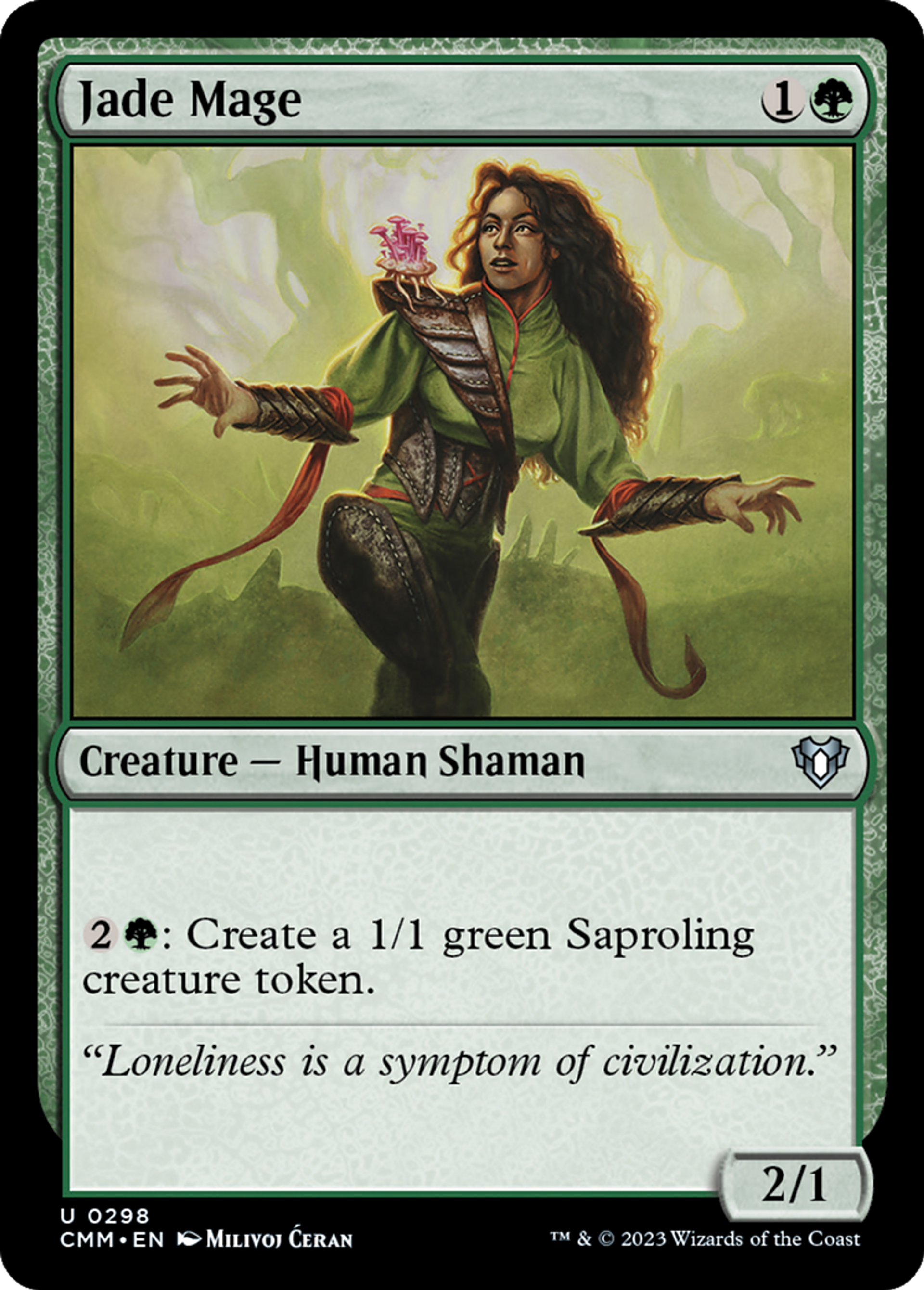 Mage du jade — Commander Masters — Magic: The Gathering