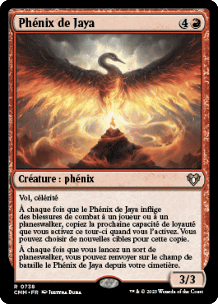 Phénix de Jaya — Commander Masters — Magic: The Gathering