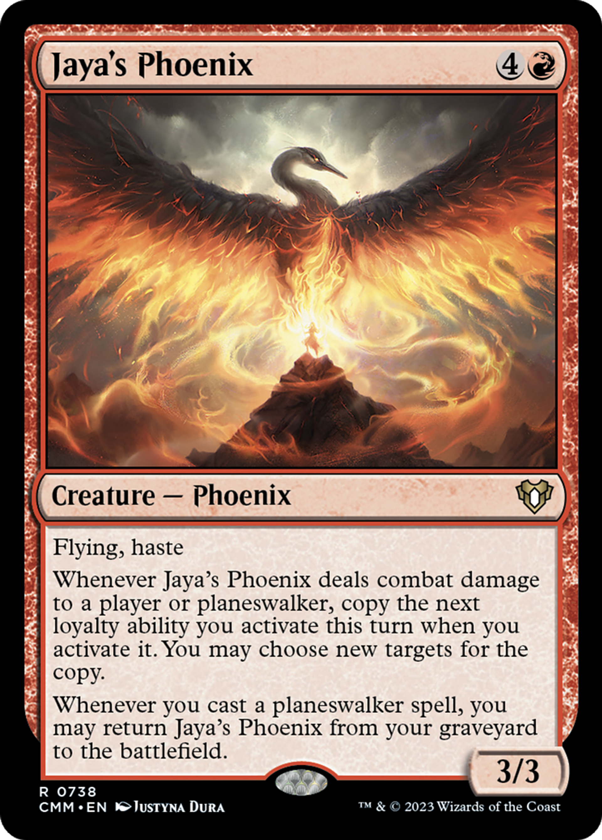 Jaya's Phoenix — Commander Masters — Magic: The Gathering