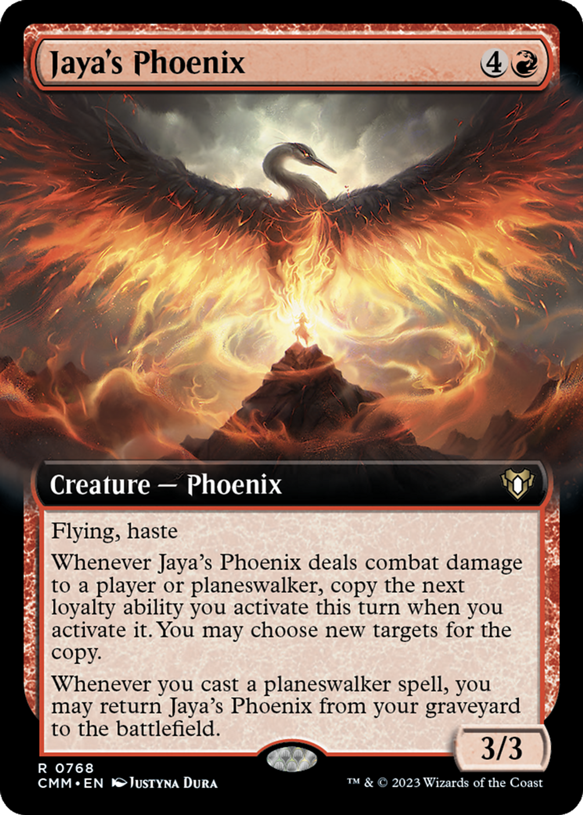 Jaya's Phoenix — Commander Masters — Magic: The Gathering