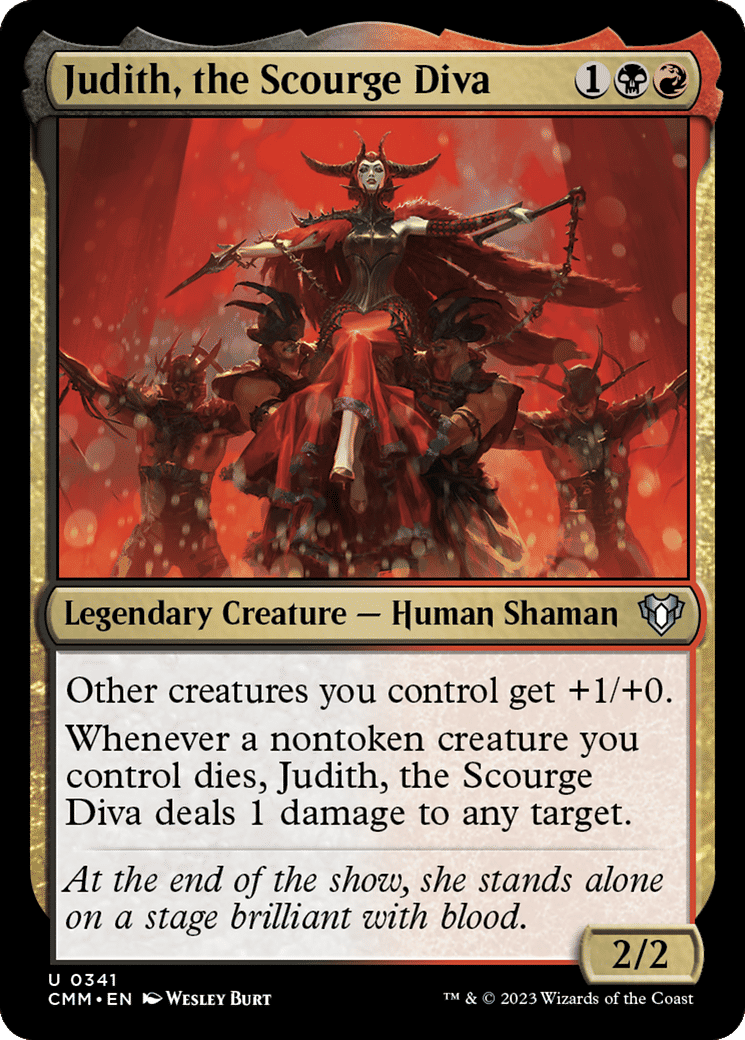 Judith, the Scourge Diva — Commander Masters — Magic: The Gathering