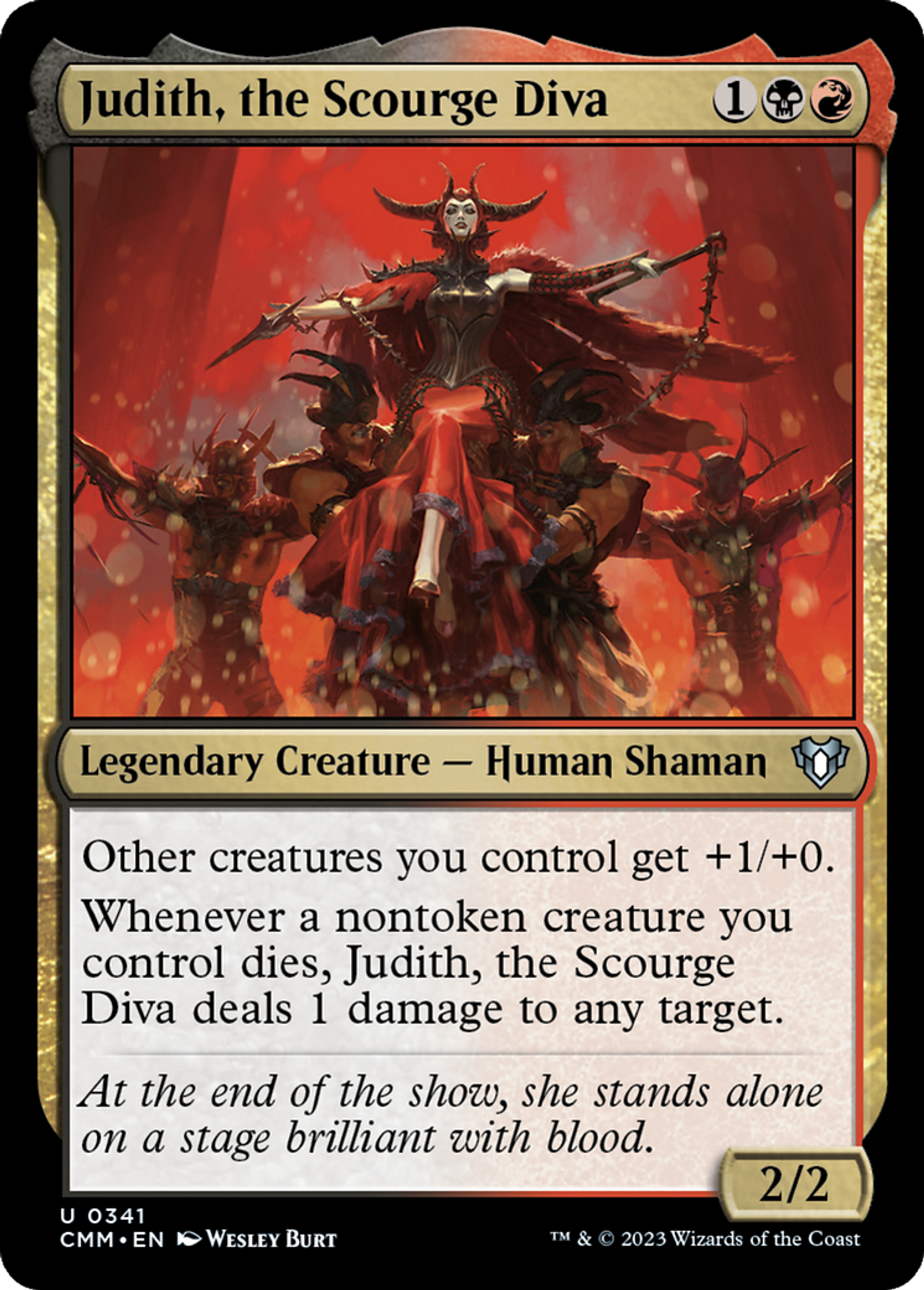 Judith, the Scourge Diva — Commander Masters — Magic: The Gathering