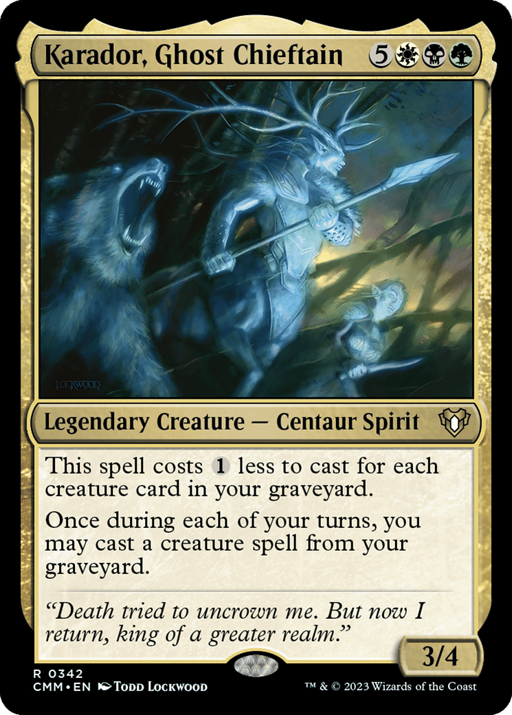 Karador, chef de clan fantôme — Commander Masters — Magic: The Gathering